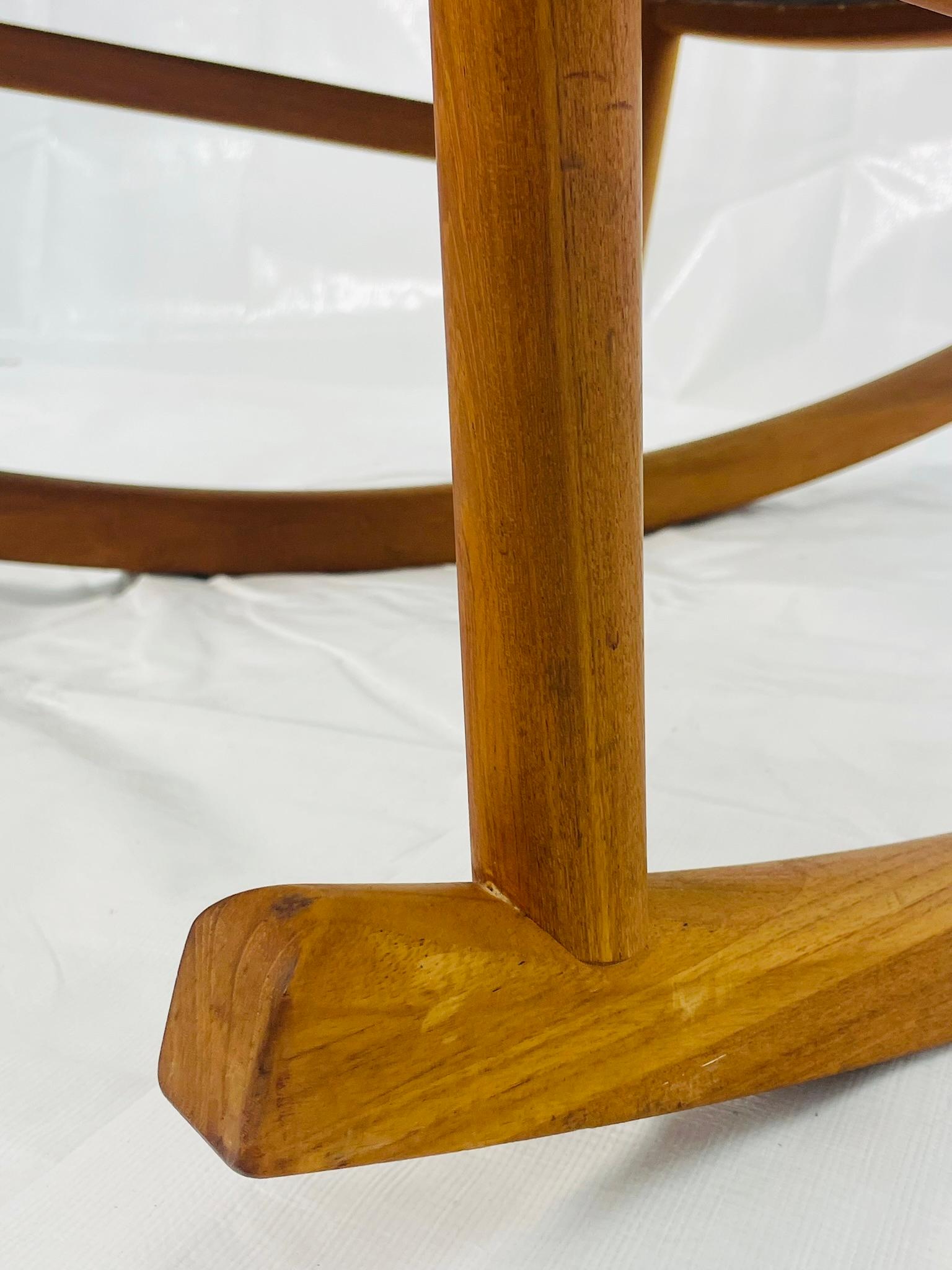 Hans Wegner Danish Teak Rocking Chair for Tarm Stole, 1960s im Angebot 10