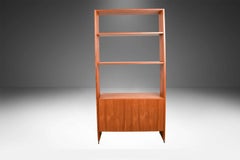 Hans Wegner Danish Teak Single Column Freestanding Modular Wall Unit Room Divide