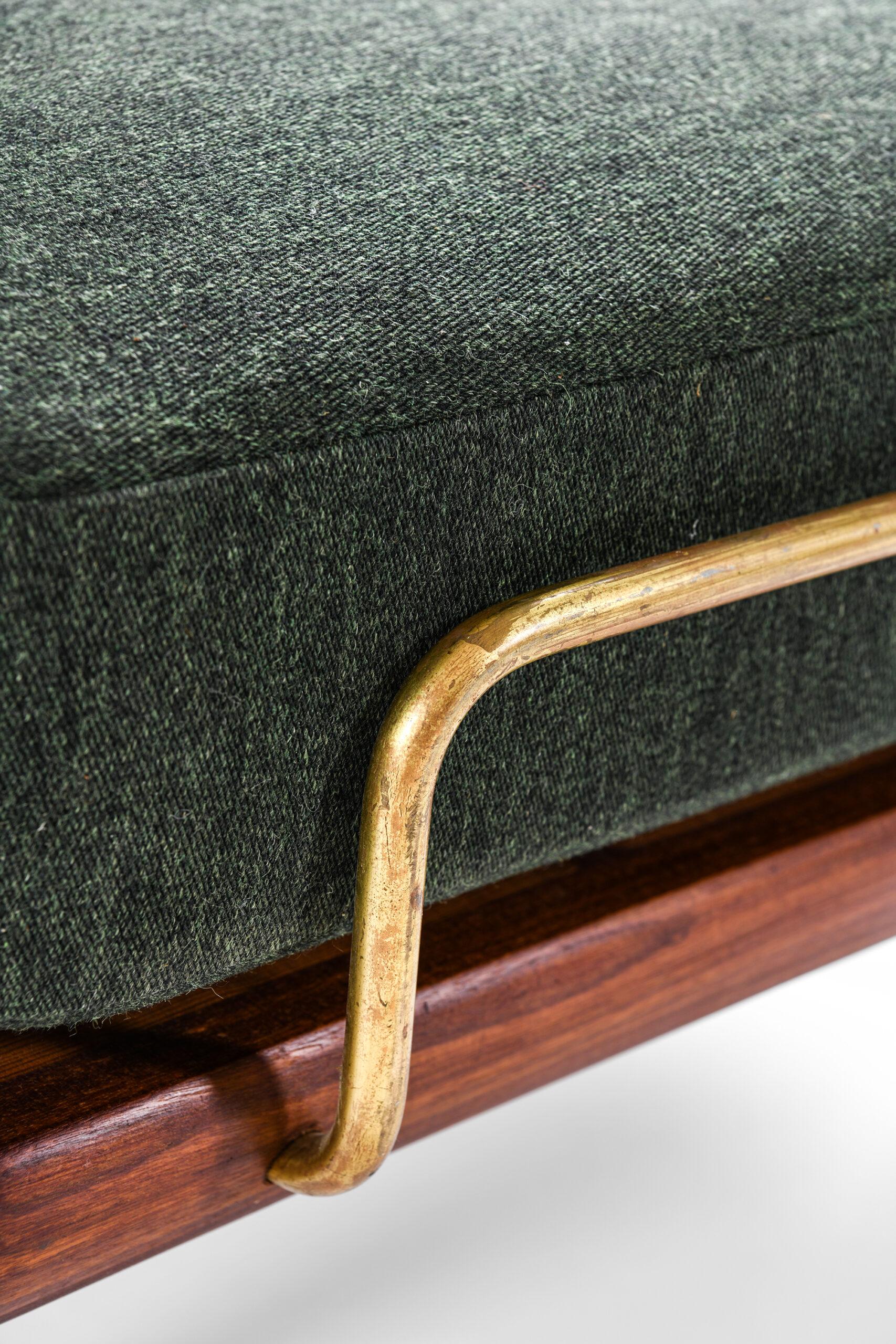 Brass Hans Wegner Daybed Model GE-19 Produced by GETAMA in Denmark