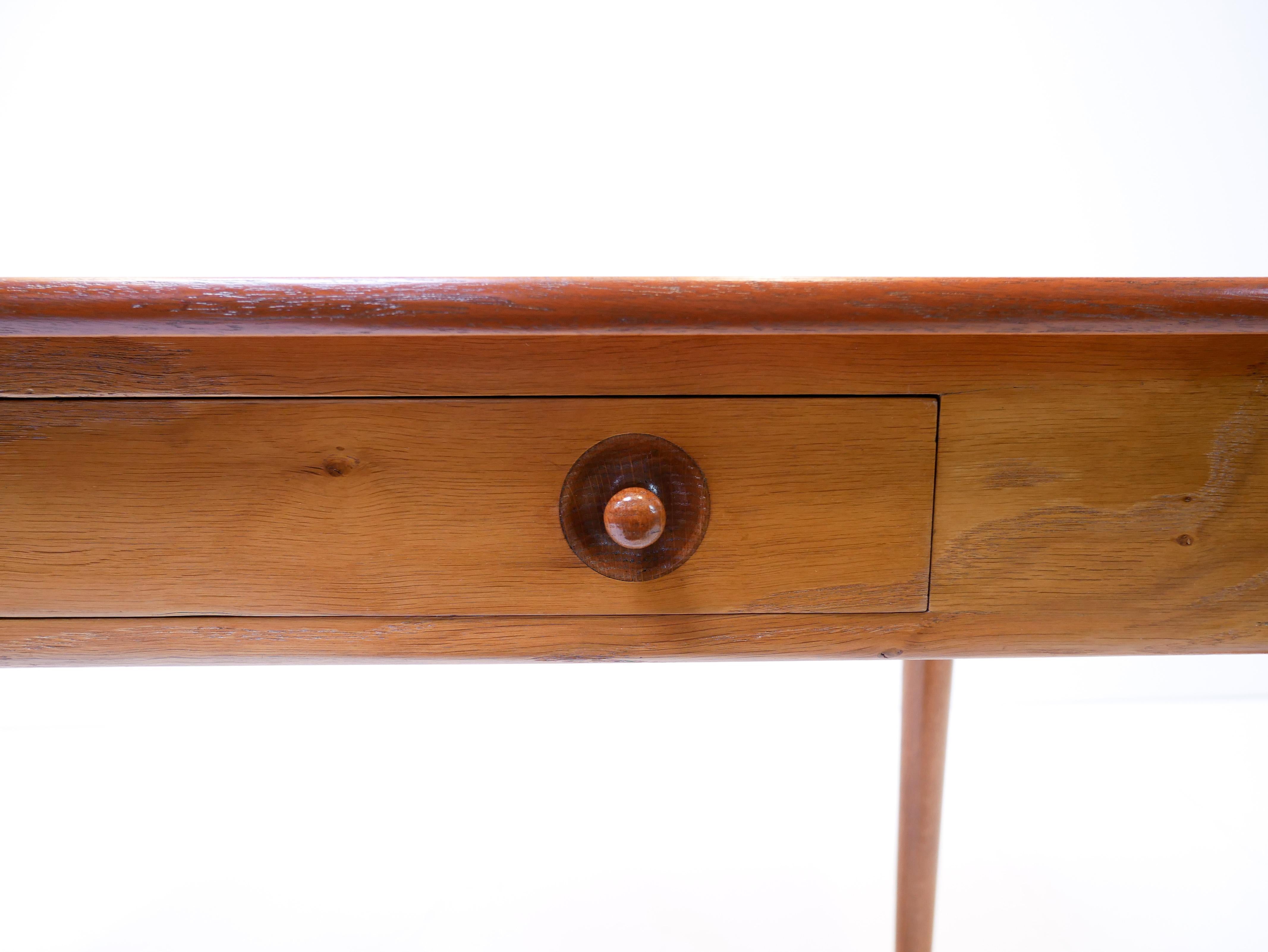 Oiled Hans Wegner Desk, Model Ry 32 in Teak and Oak, 1959