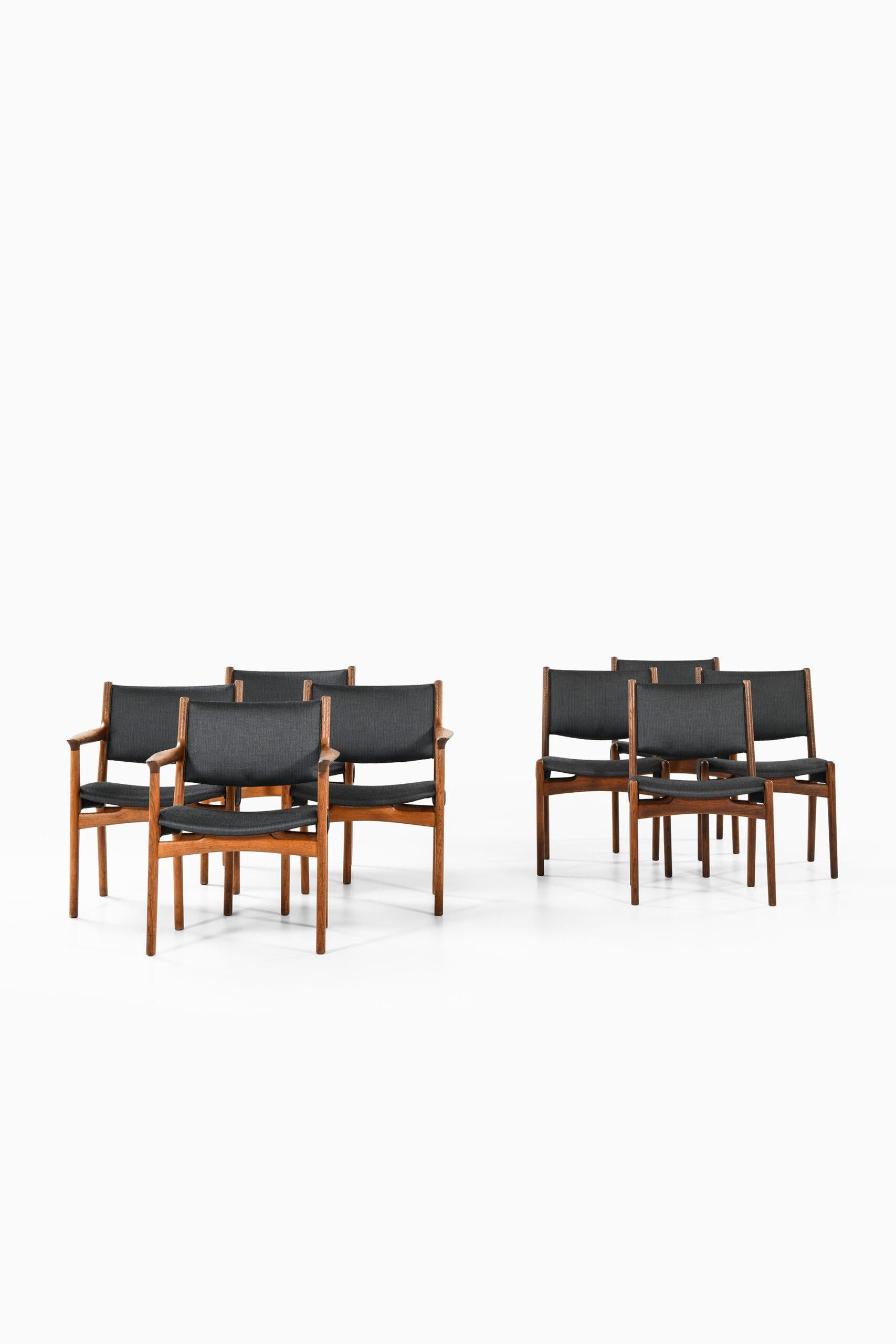 Danish Hans Wegner Dining Chairs by Cabinetmaker Johannes Hansen in Denmark For Sale