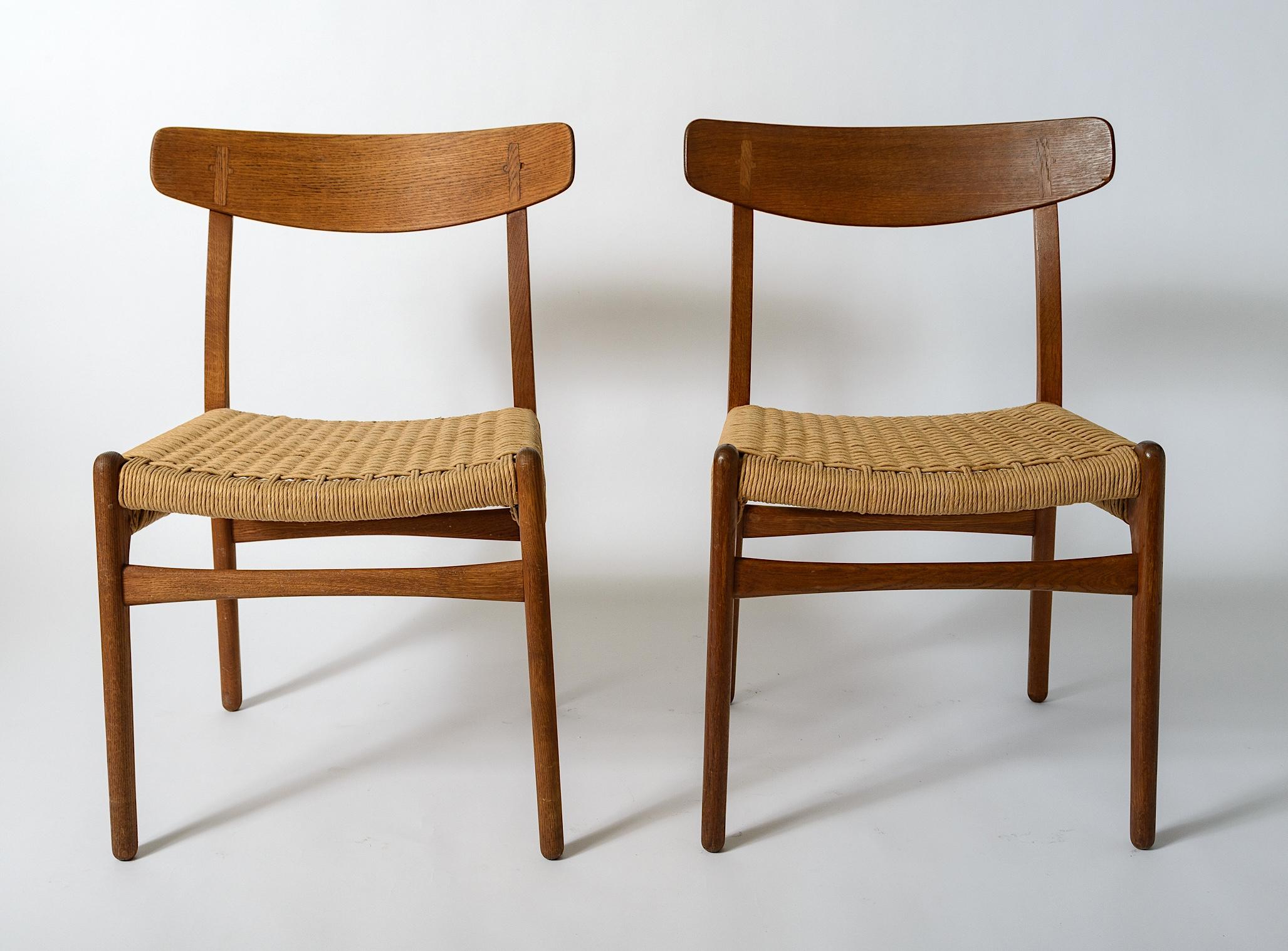Hans Wegner Dining Chairs Model CH 23 For Sale 7