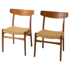 Hans Wegner Dining Chairs Model CH 23