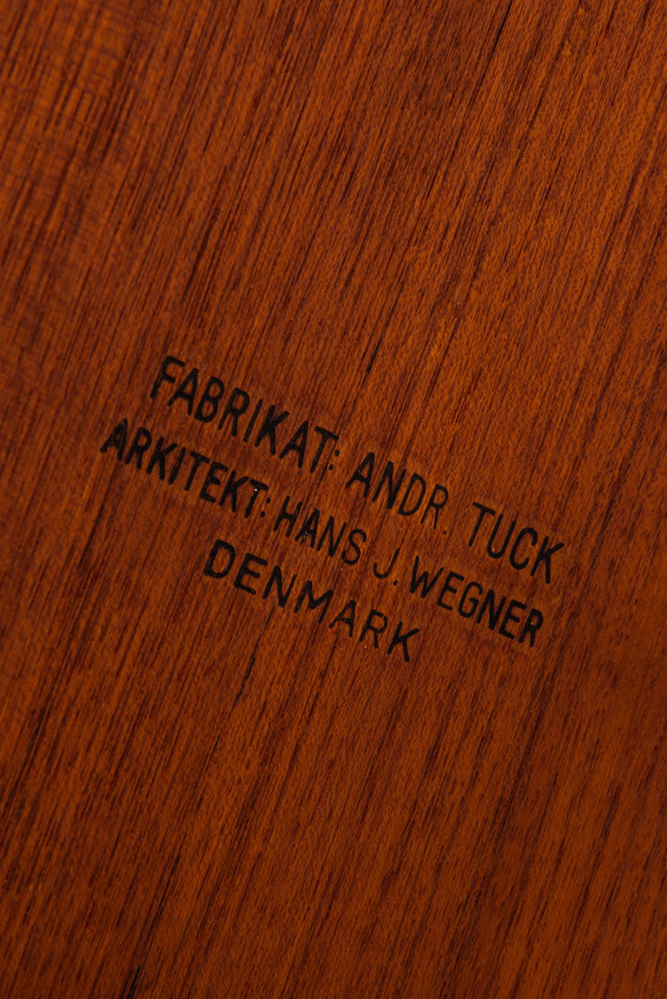 Hans Wegner Dining Table/Desk Model AT-303 Produced by Andreas Tuck in Denmark 4