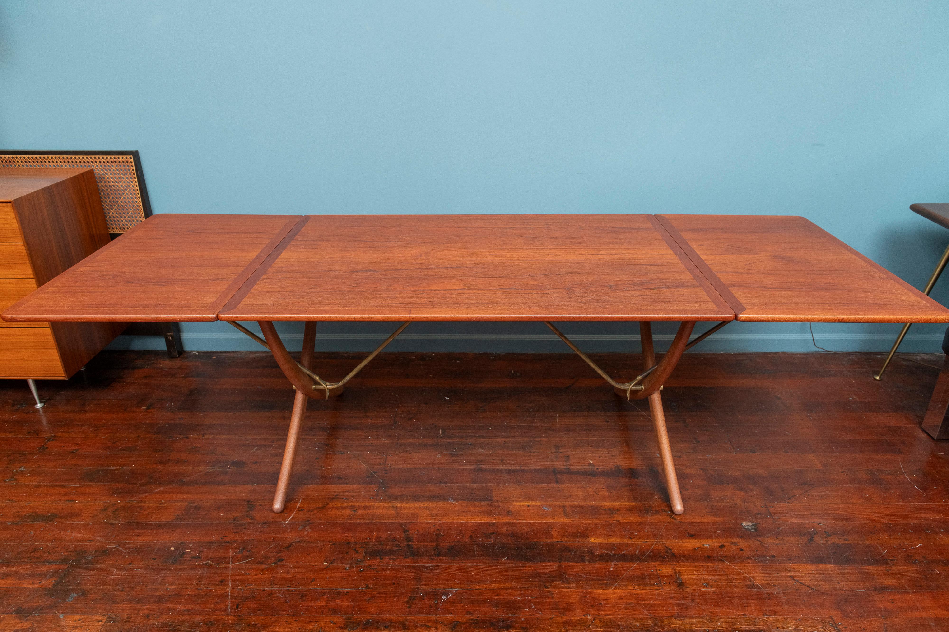 Brass Hans Wegner Dining Table, Model AT-304 for Andreas Tuck