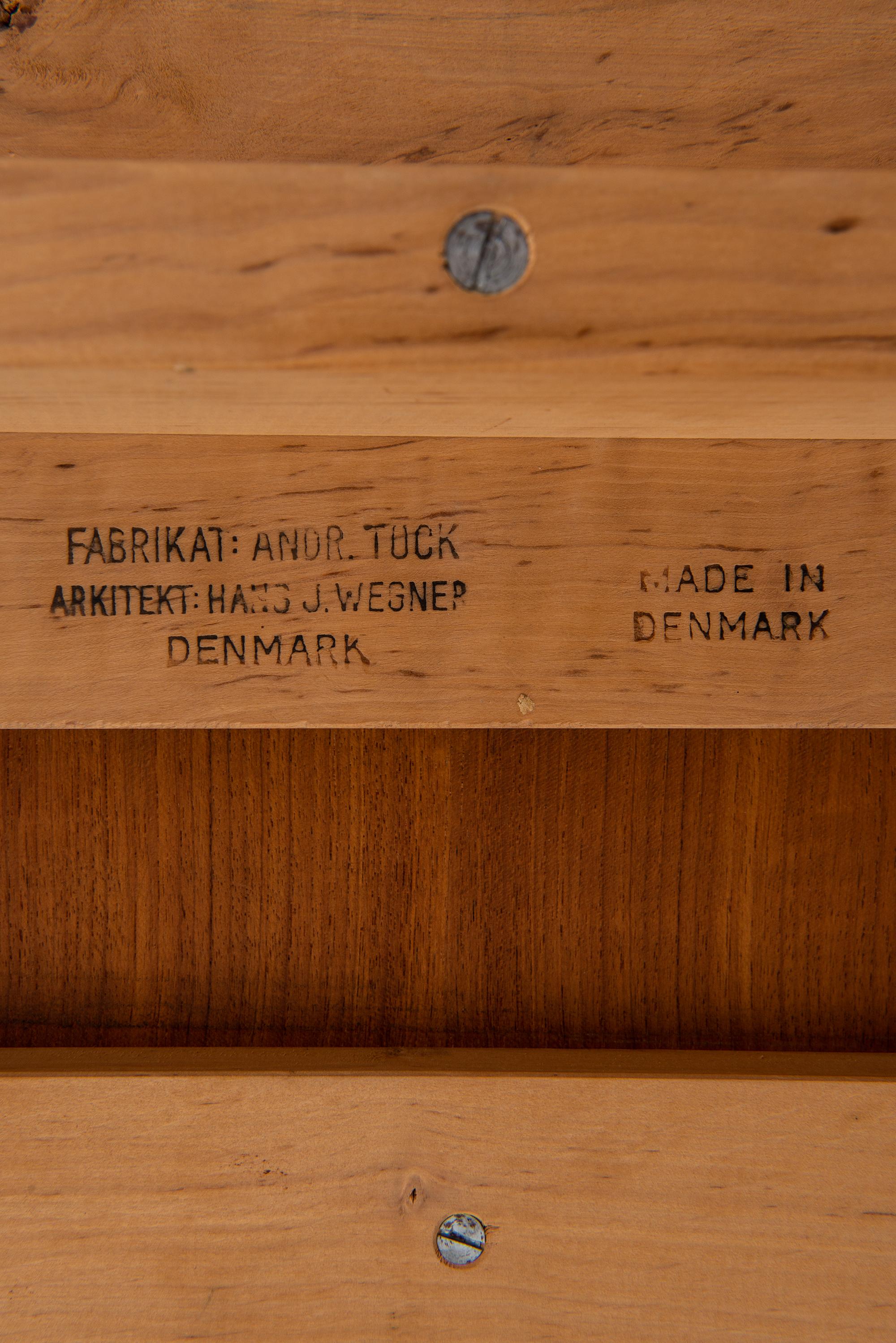 Danish Hans Wegner Dining Table Model AT-312 Produced by Andreas Tuck in Denmark For Sale