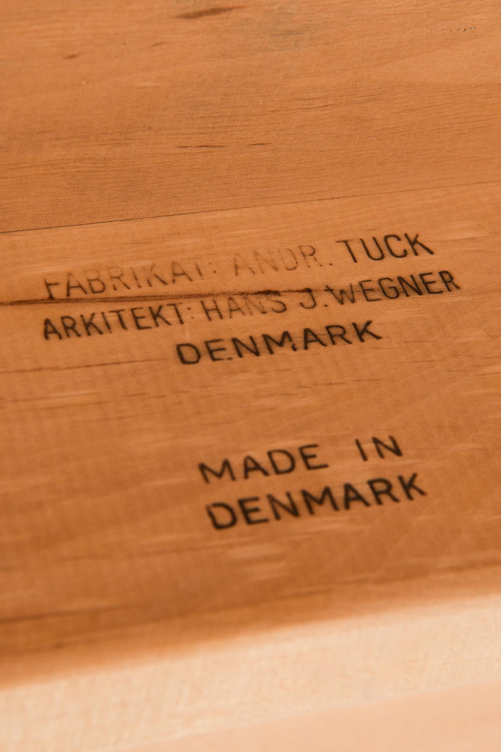 Oak Hans Wegner Dining Table Model AT-312 Produced by Andreas Tuck in Denmark