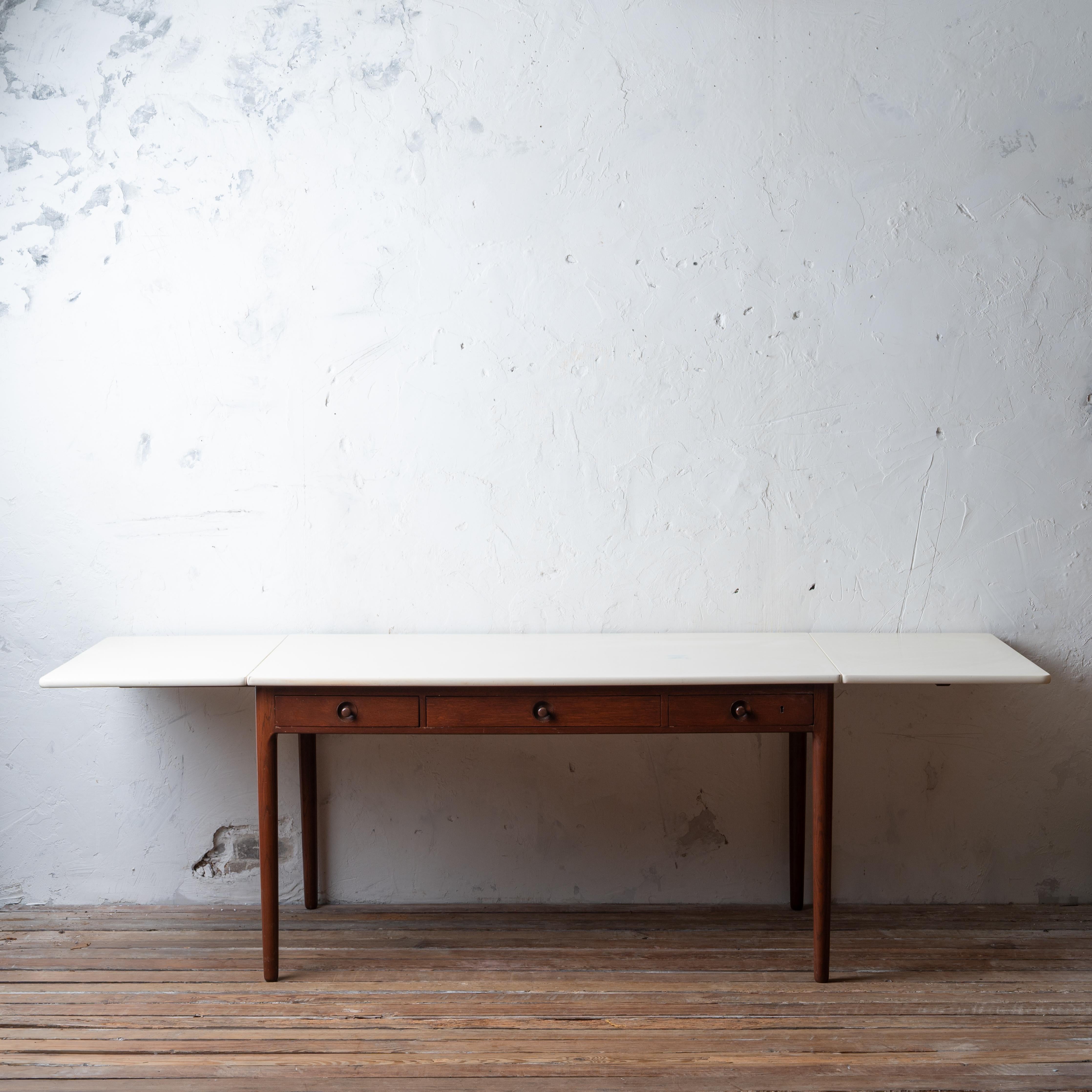 Modern Hans Wegner Drop Leaf Desk AT-305 for Andreas Tuck, 1955 For Sale