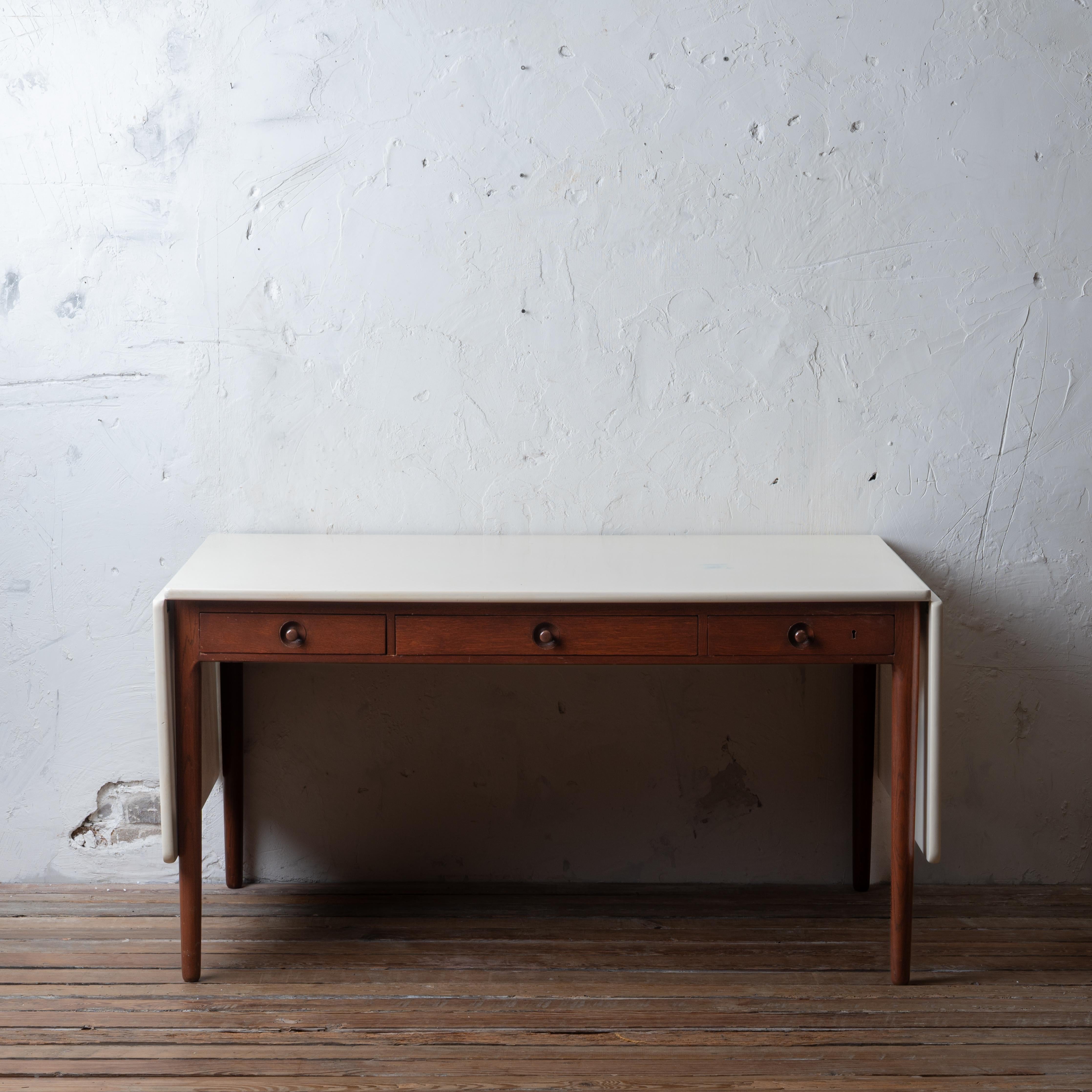 Danish Hans Wegner Drop Leaf Desk AT-305 for Andreas Tuck, 1955 For Sale