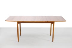 Hans Wegner Drop-Leaf Dining Room Table in Teak by Andreas Tuck, 1950, Denmark