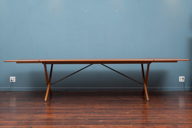 Danish Hans Wegner Drop Leaf Dining Table for Andreas Tuck, Model AT-314 For Sale