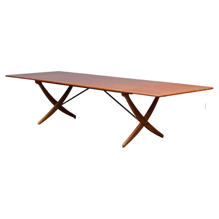 Hans Wegner Drop Leaf Dining Table for Andreas Tuck, Model AT-314 For Sale
