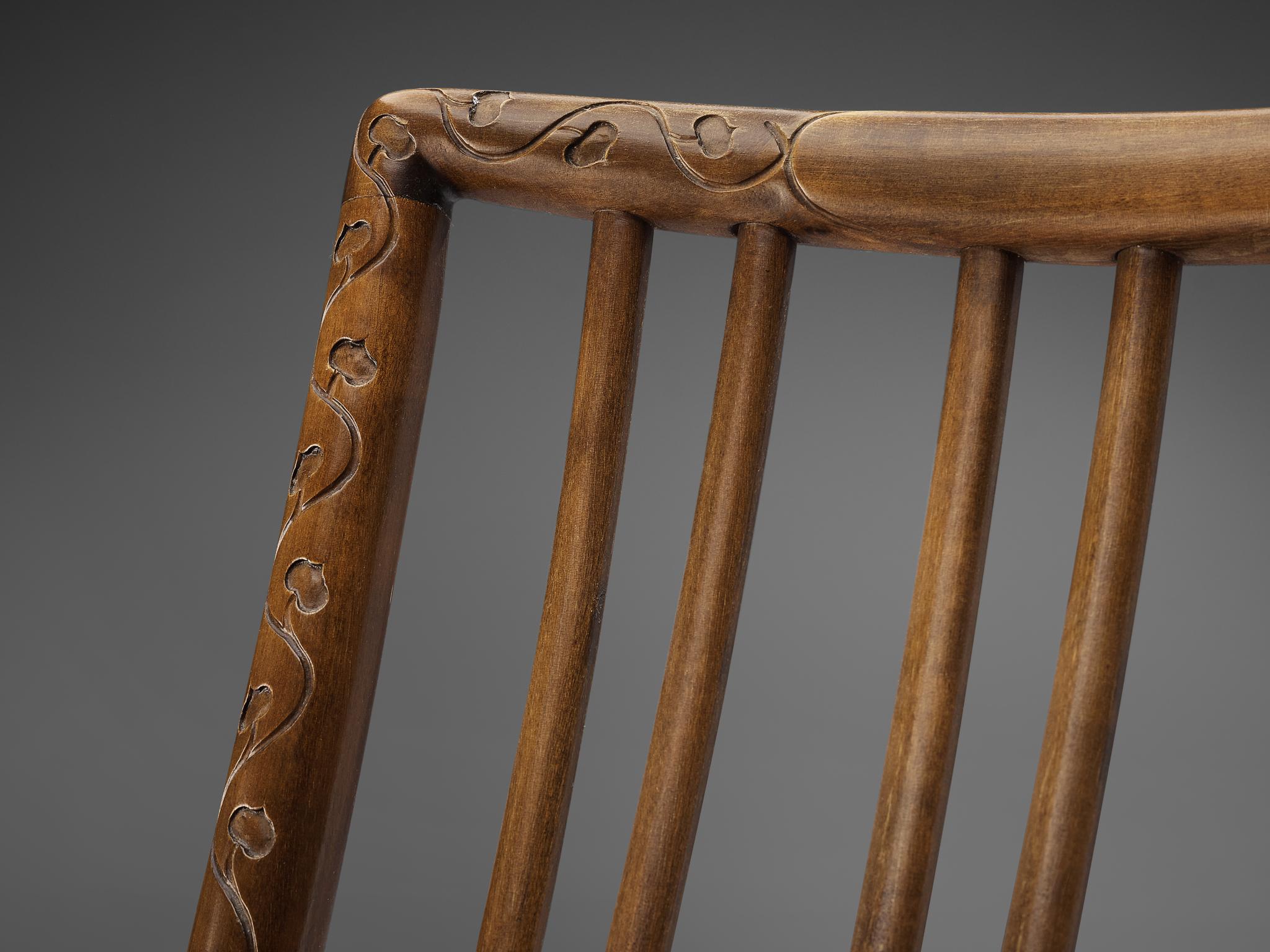 Danish Hans J. Wegner Early Edition Rocking Chair