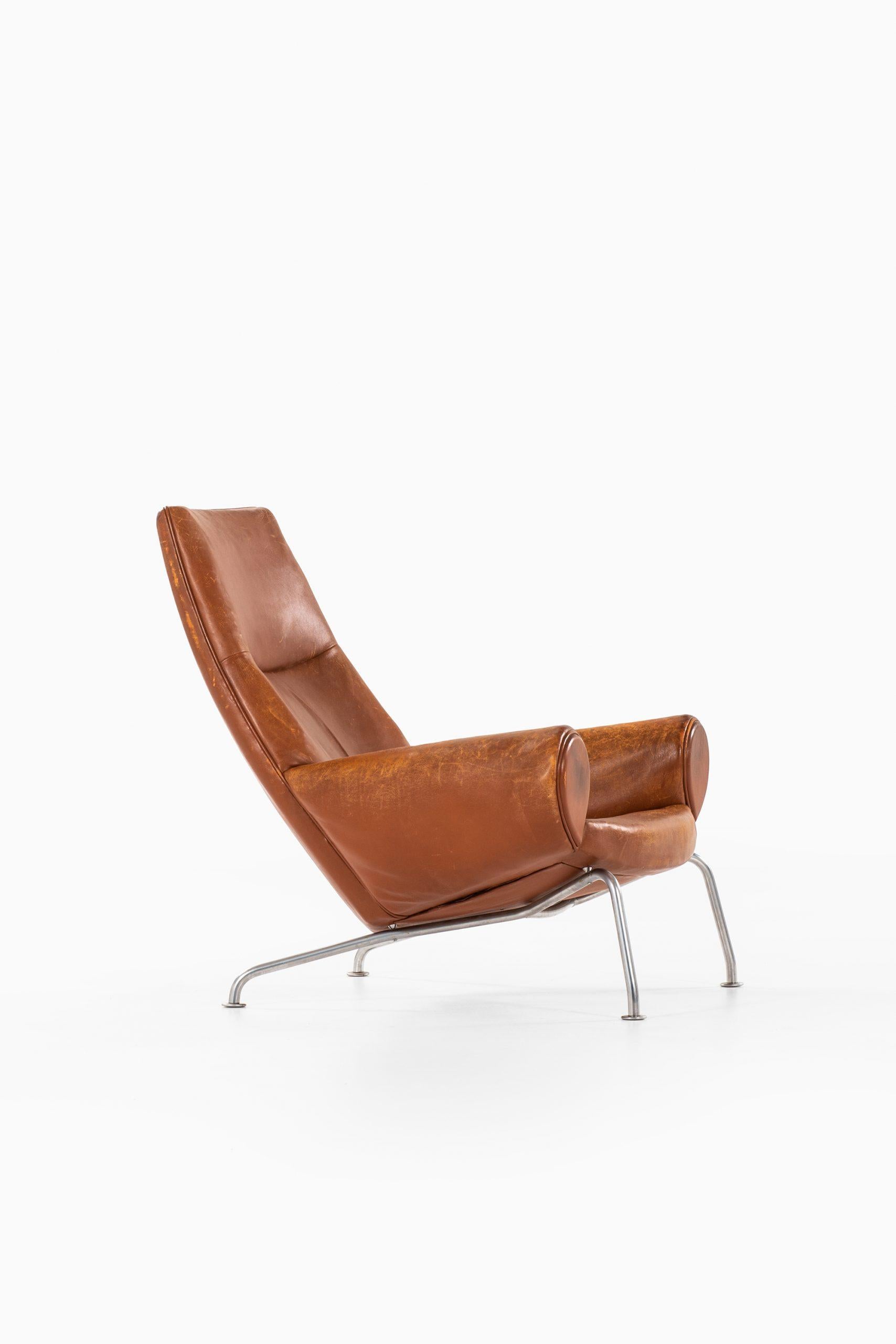 Scandinavian Modern Hans Wegner Easy Chair Model AP47 / Queen OX Chair by A.P. Stolen in Denmark