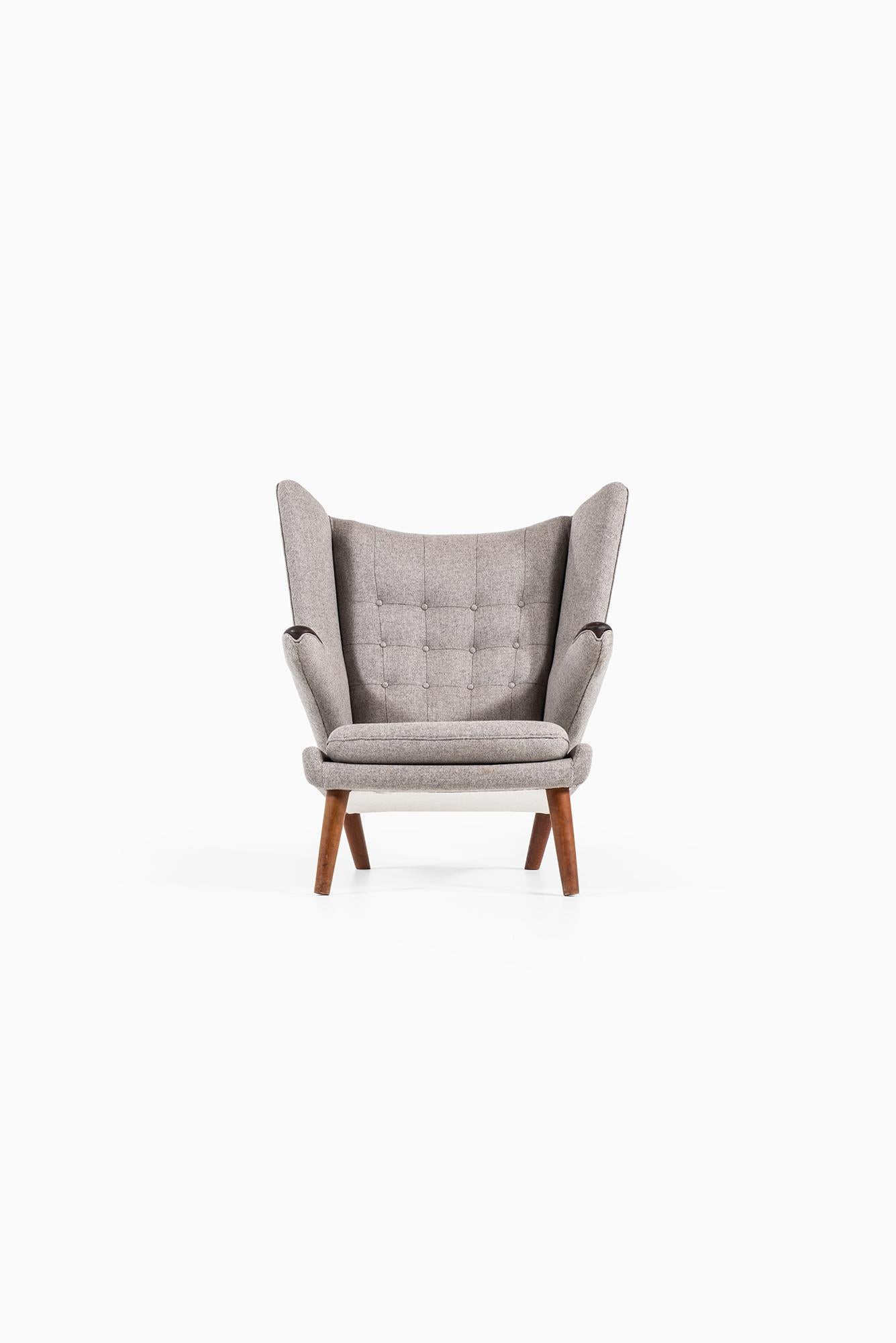 Rare easy chair model Papa bear designed by Hans Wegner. Produced by A.P. Stolen in Denmark.