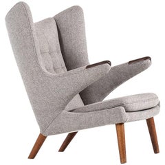 Hans Wegner Easy Chair Model Papa Bear by A.P Stolen in Denmark Vintage Hans Wegner Easy Chair Model Papa Bear by A.P Stolen in Denmark