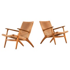 Hans Wegner Easy Chairs Model CH-25 Produced by Carl Hansen & Son in Denmark