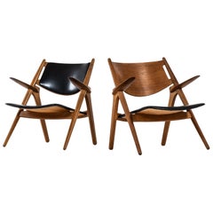 Hans Wegner Easy Chairs Modell CH-28 von Carl Hansen & Søn in Dänemark