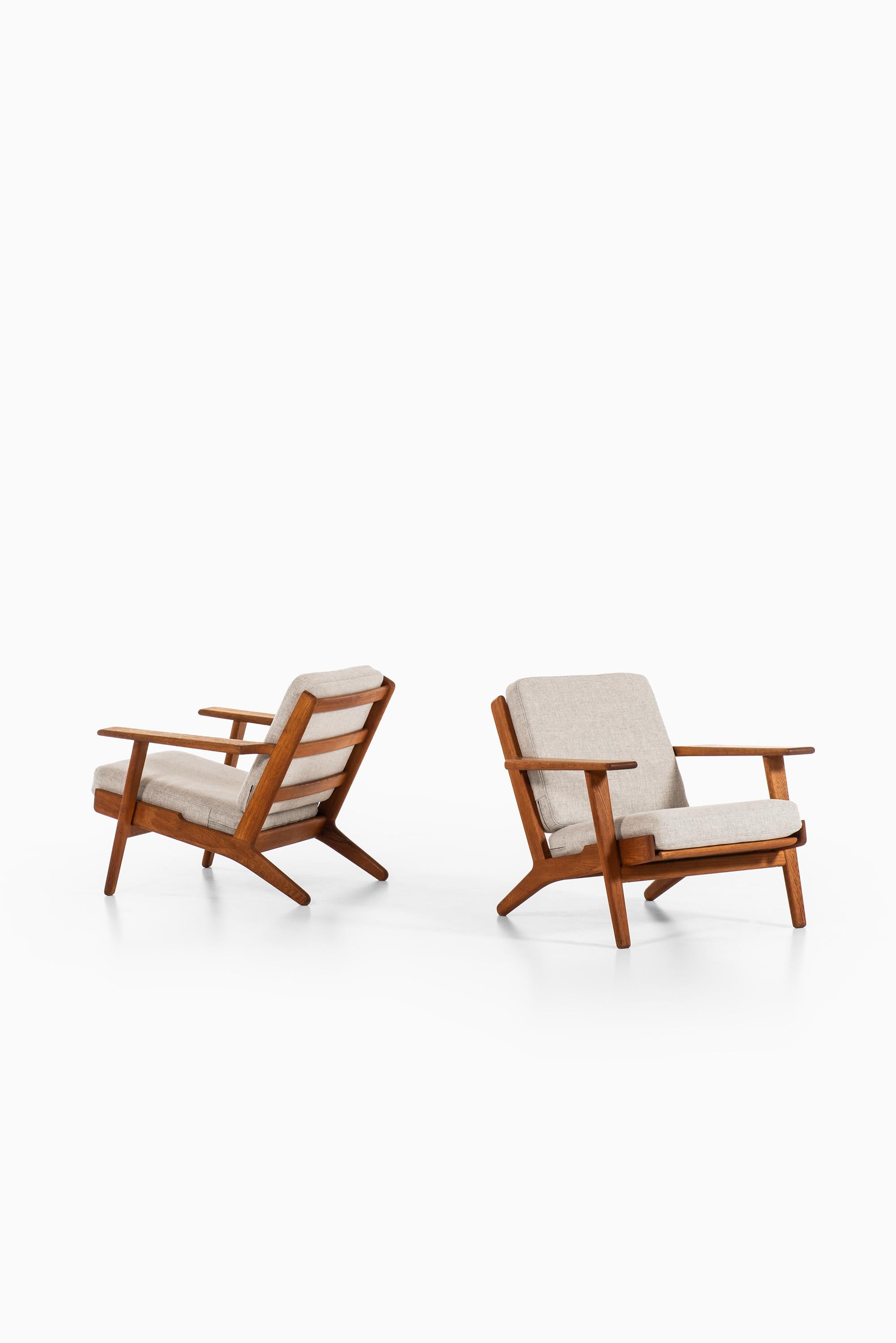 Danish Hans Wegner Easy Chairs Model GE-290 Produced by GETAMA in Denmark