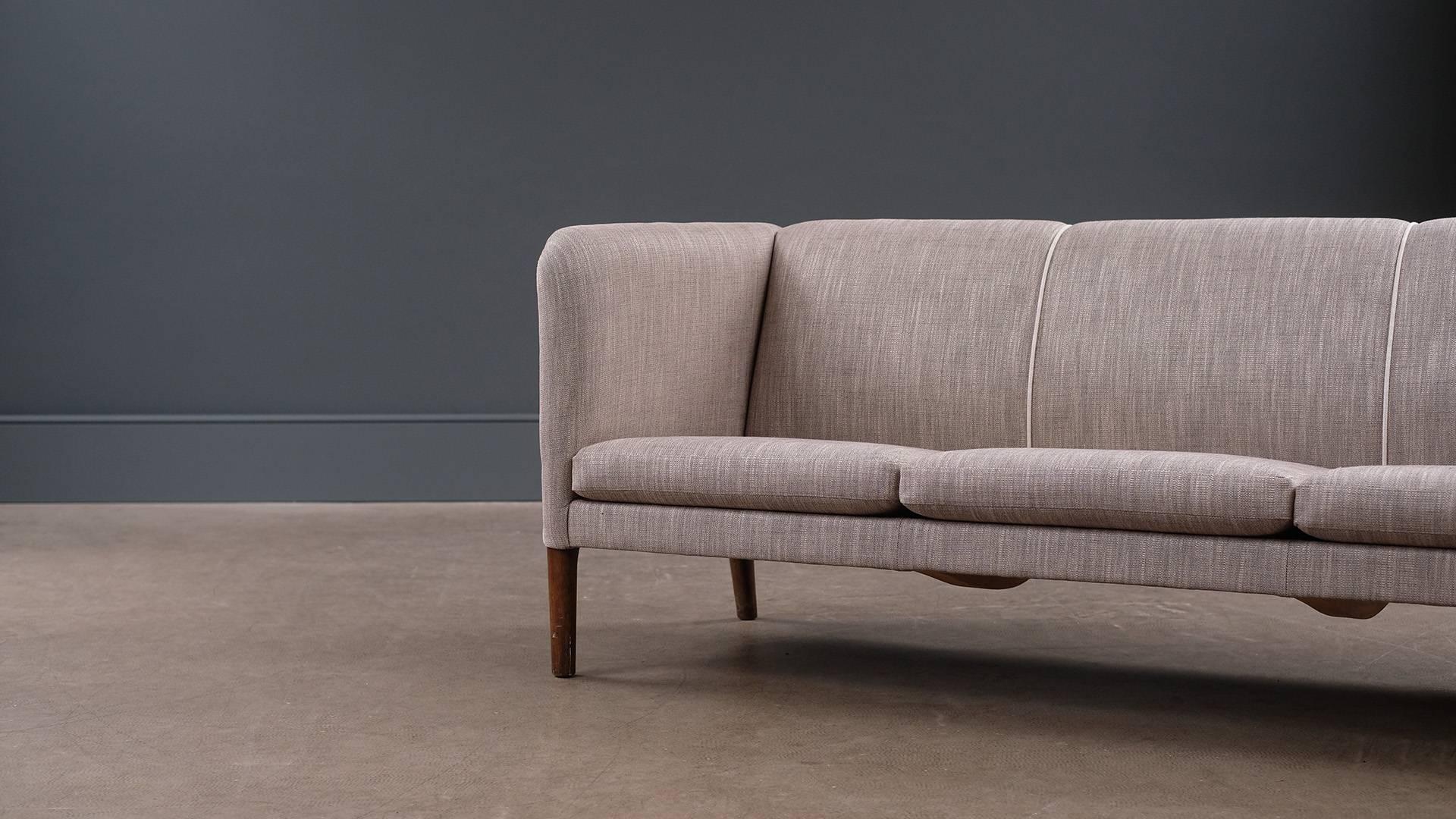 20th Century Hans Wegner Even Arm Sofa