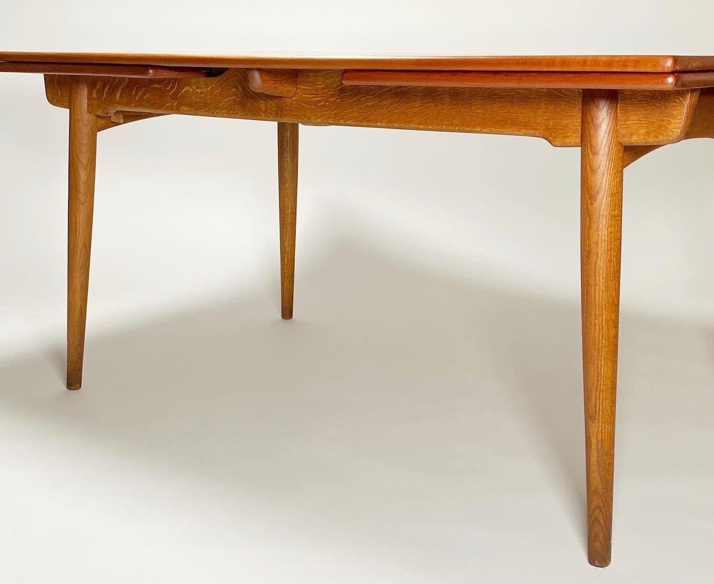 Hand-Crafted Hans Wegner Expanding Dining Table for Andreas Tuck AT 312