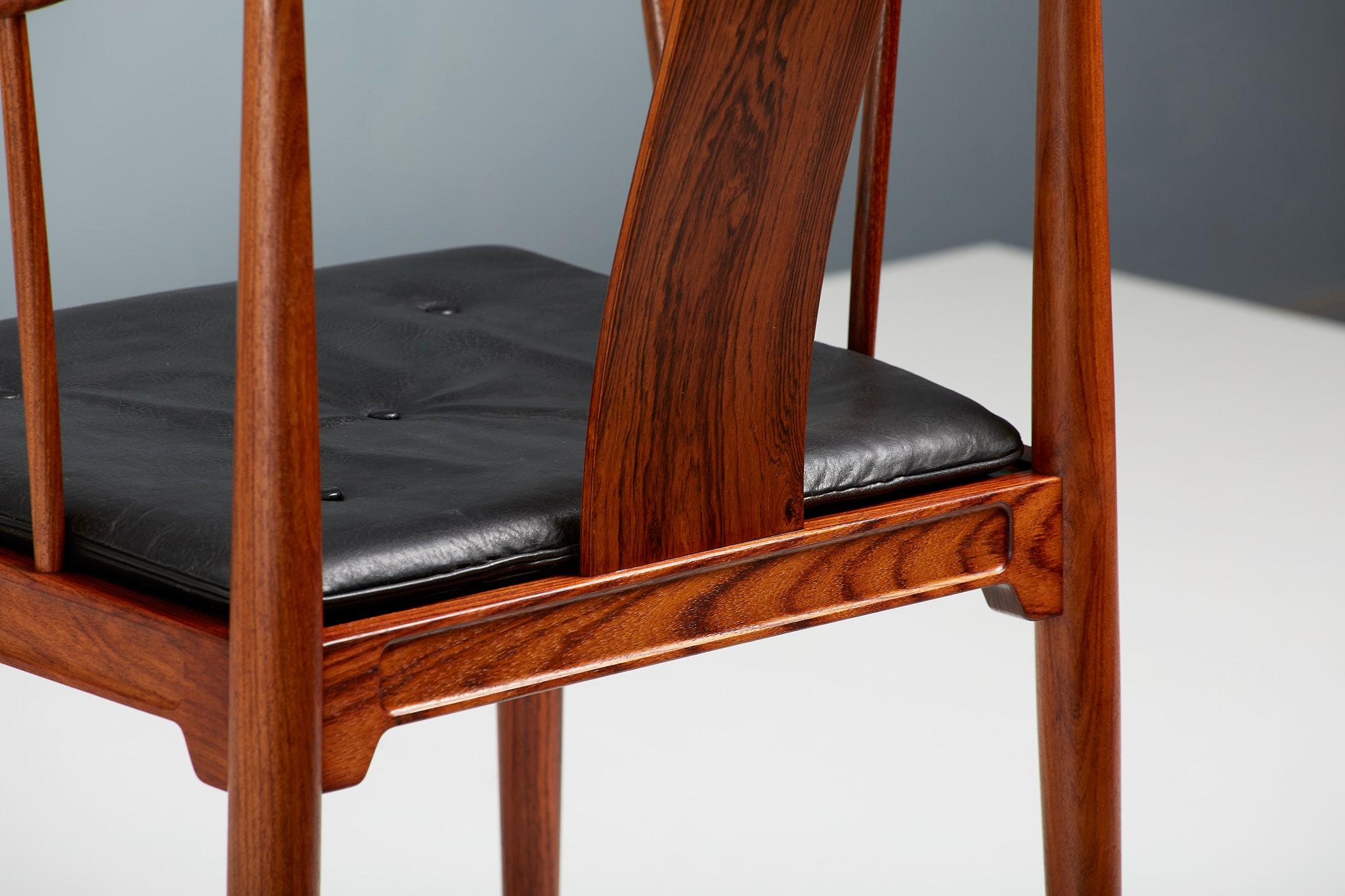 Hans Wegner FH-4283 Rosewood China Chair, C1960s For Sale 4