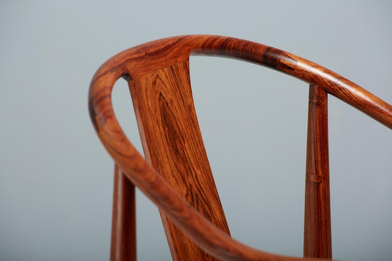 Danish Hans Wegner FH-4283 Rosewood China Chair, C1960s For Sale