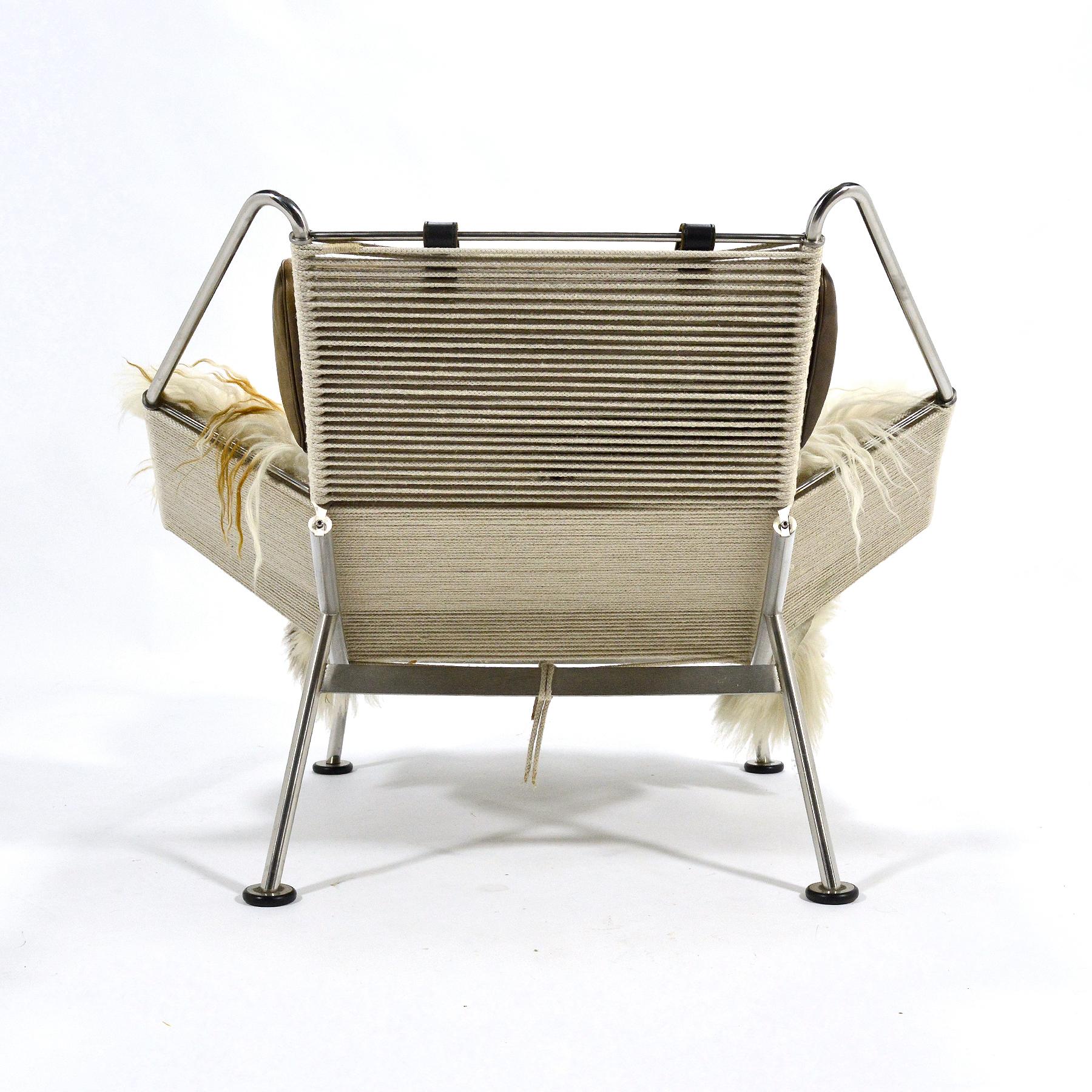 20th Century Hans Wegner Flag Halyard Chair Model PP225