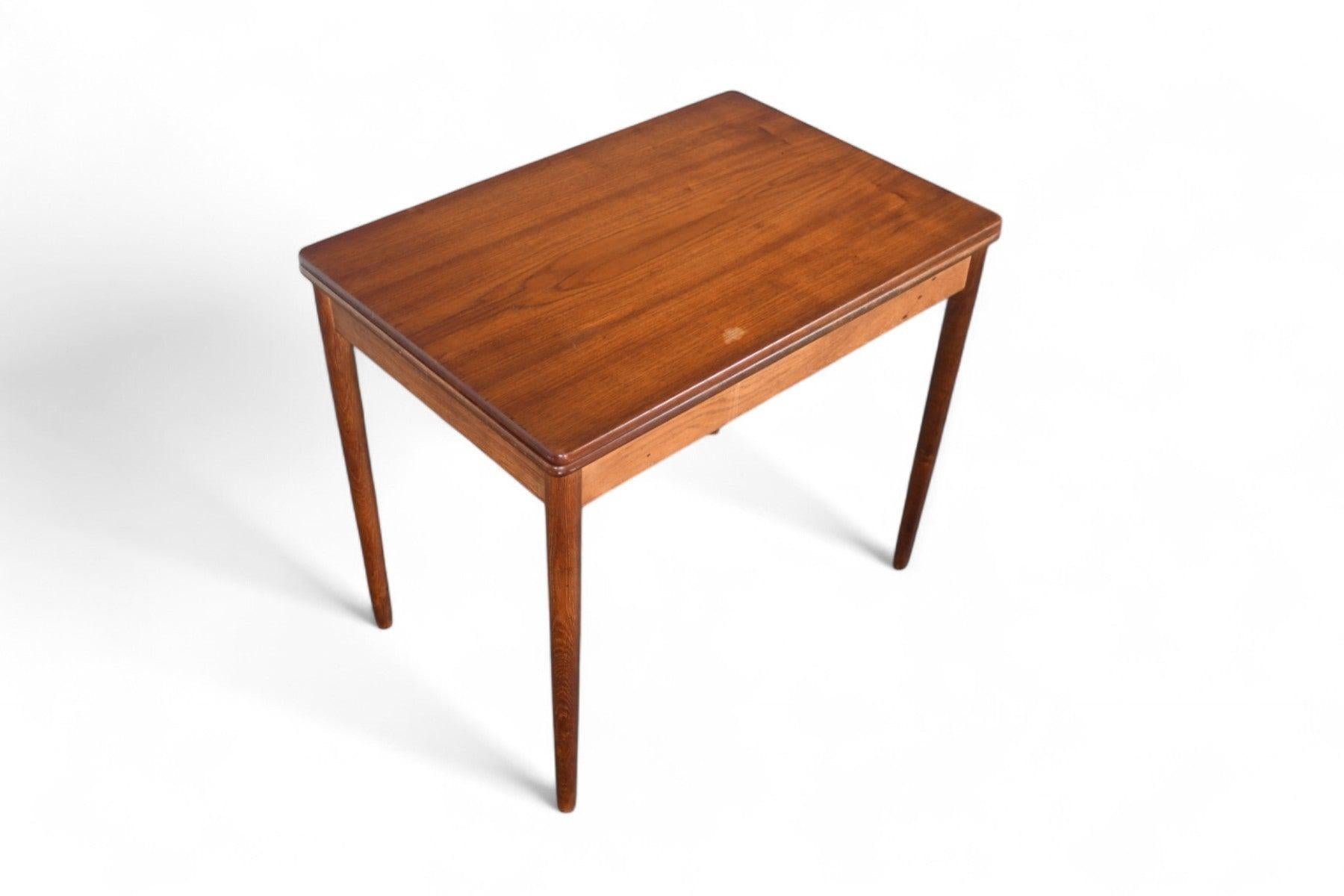 Hans Wegner Flip Top Esstisch / Schreibtisch in Teak + Eiche im Angebot 2