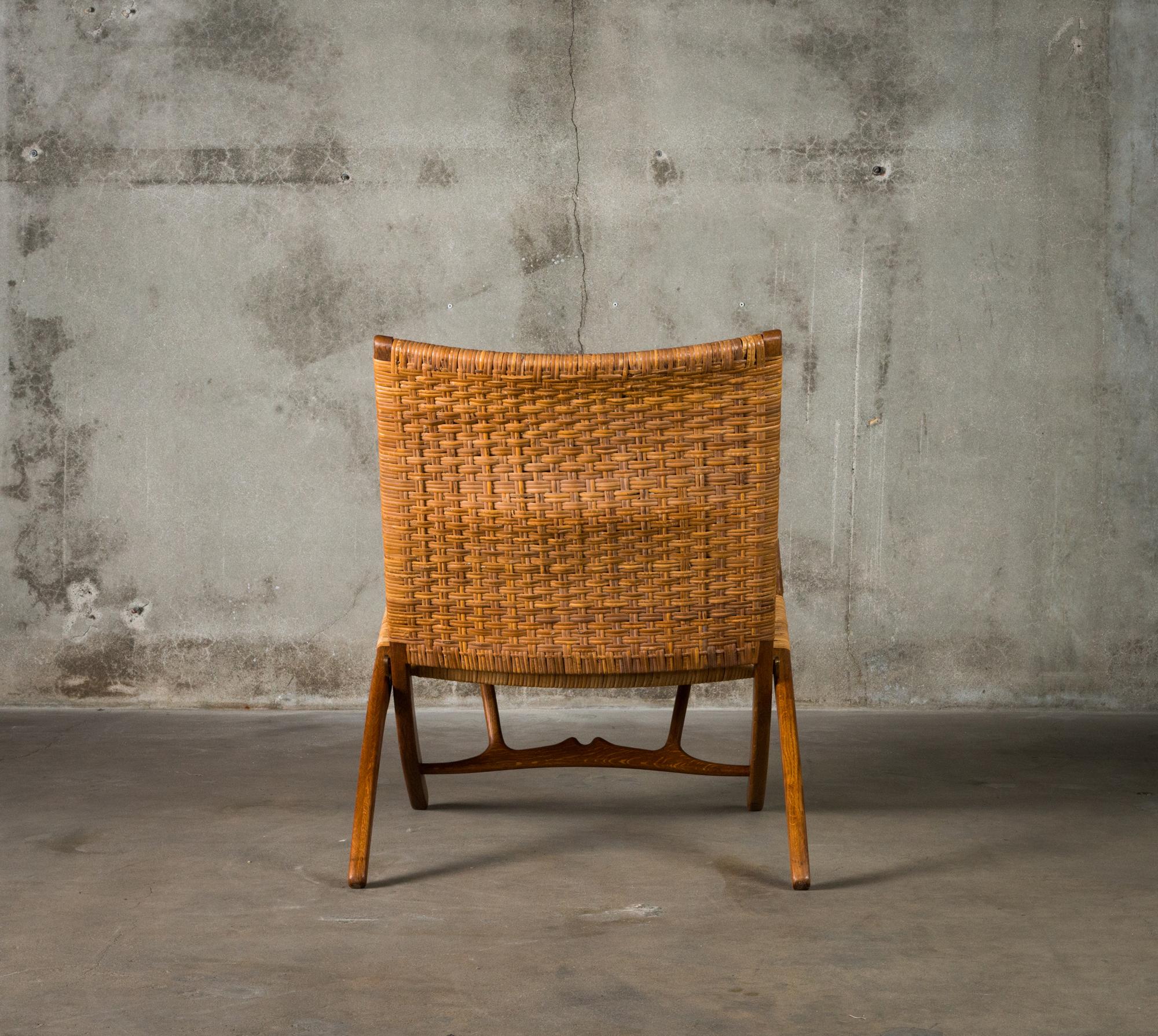 Stained Hans Wegner Folding Chair