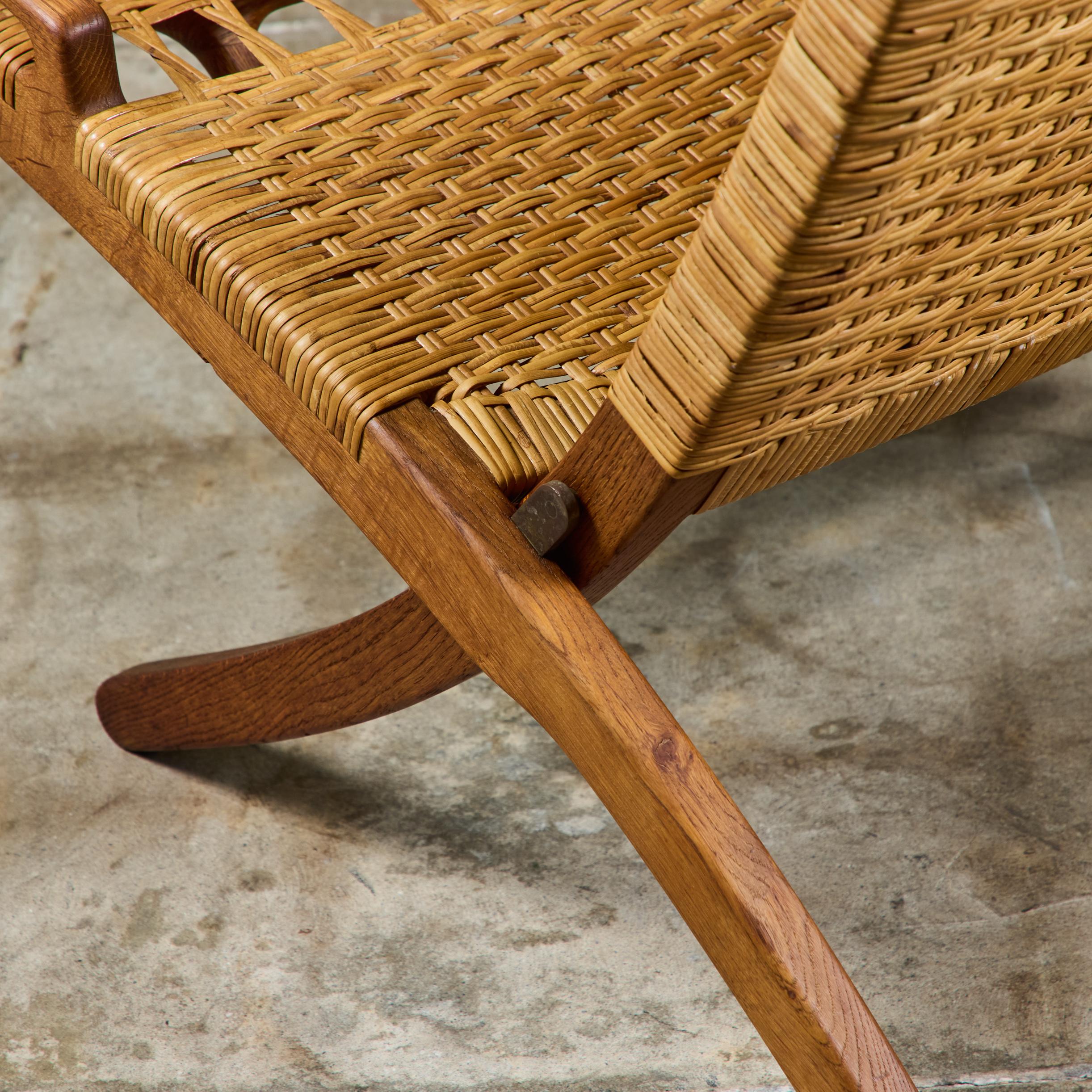 Chaise longue pliante Hans Wegner pour Johannes Hansen 10