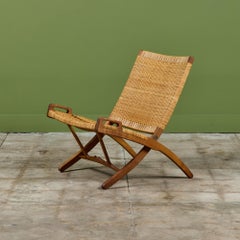 Hans Wegner Folding Lounge Chair for Johannes Hansen