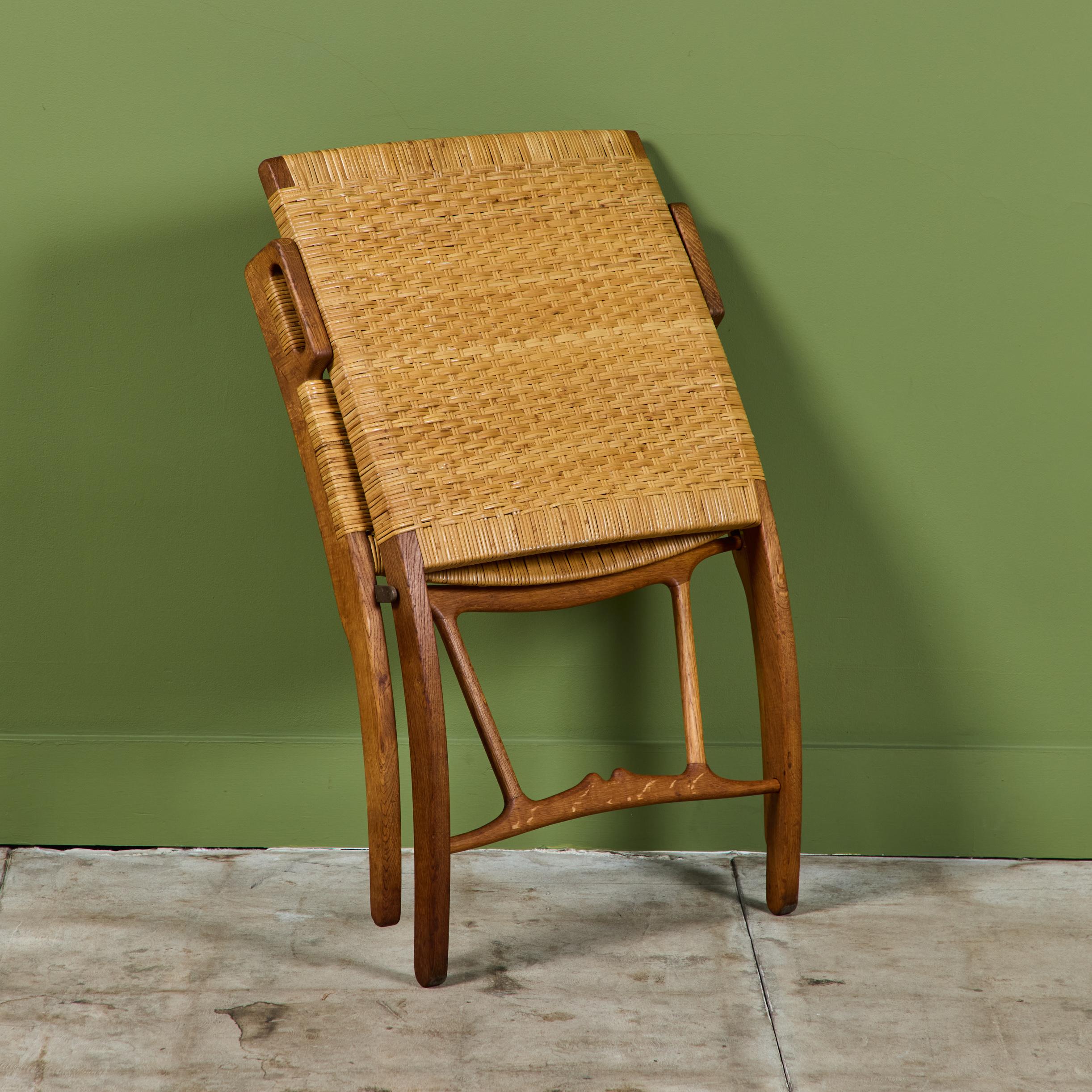 Scandinave moderne Chaise longue pliante Hans Wegner pour Johannes Hansen