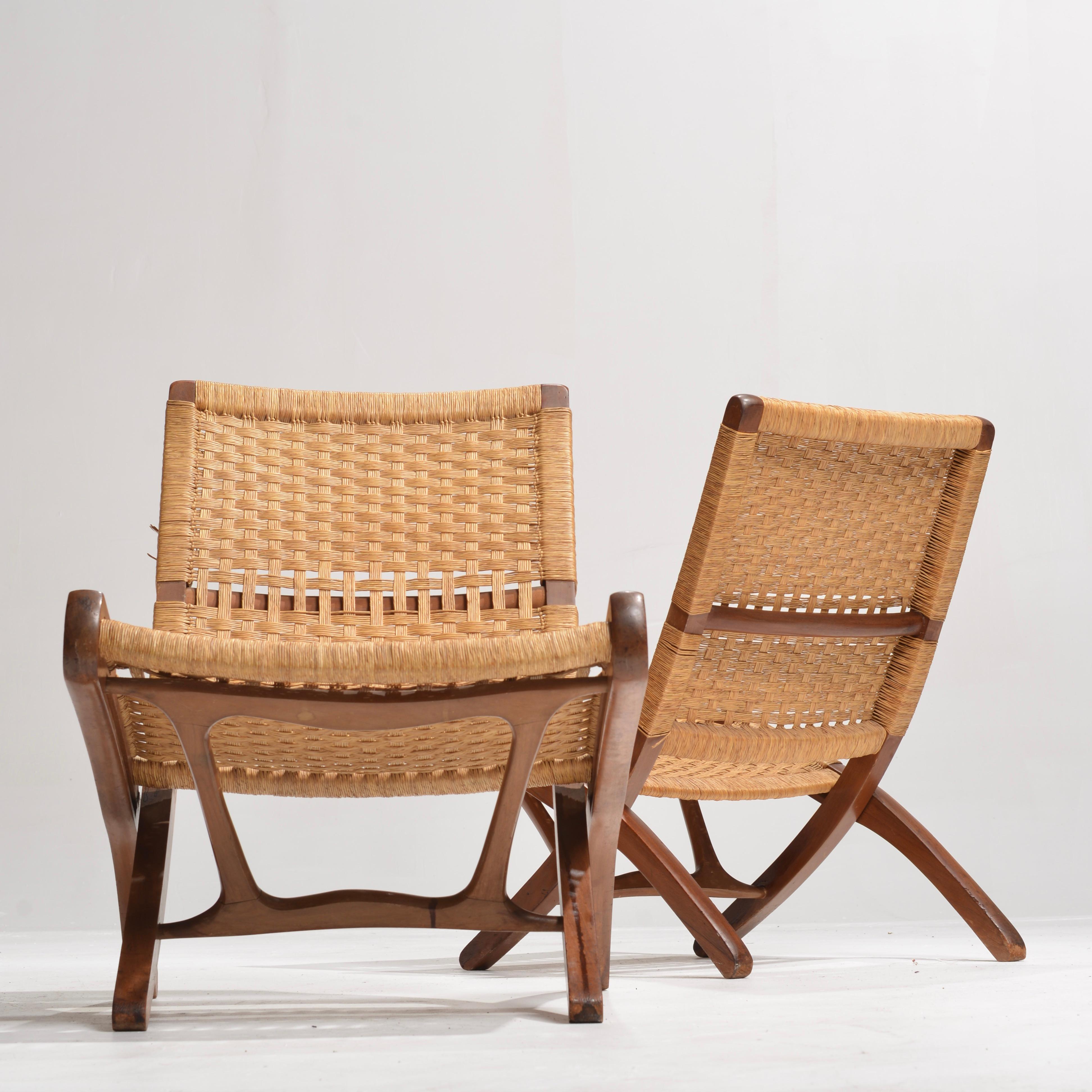 Macedonian Hans Wegner Folding Rope Chair