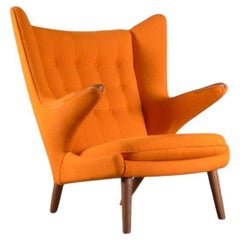 Hans Wegner for A P Stolen, Model AP-19 Papa Bear Chair, Stamped by Maker