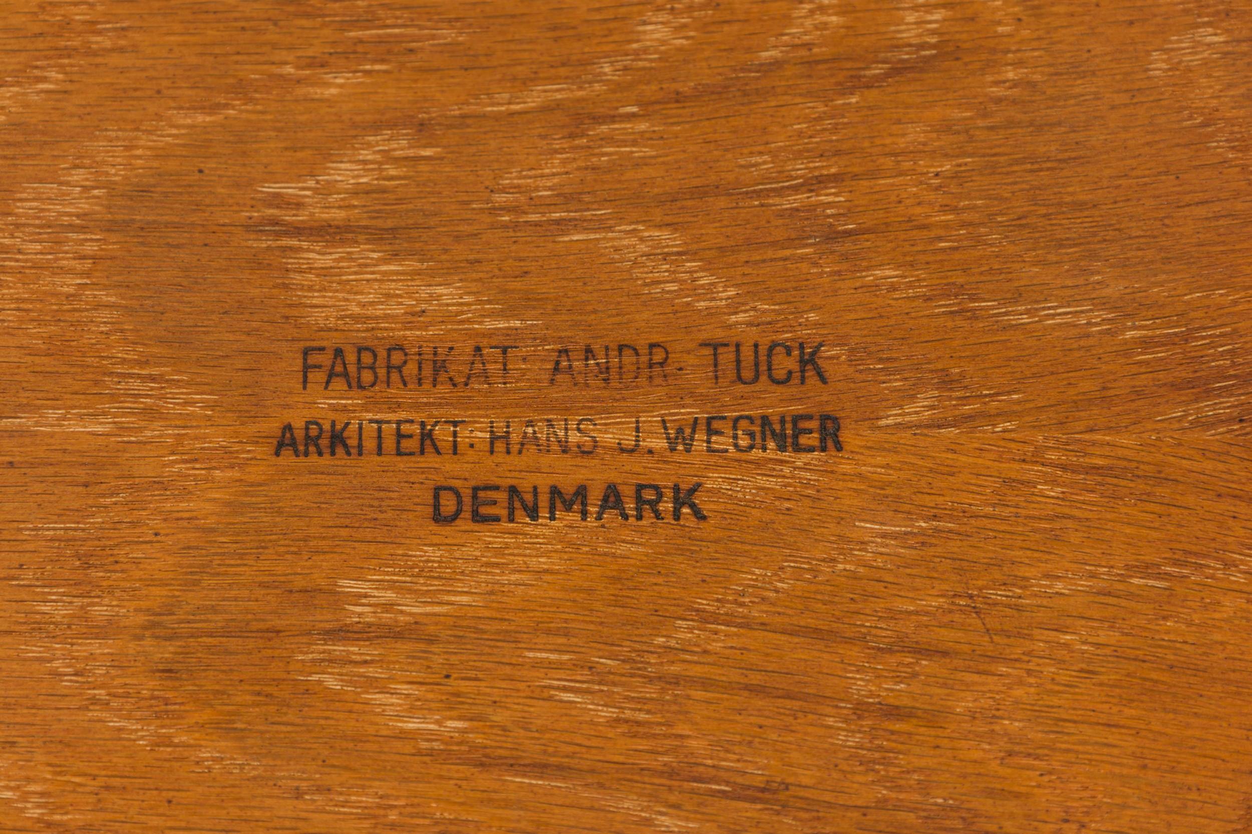 Hans Wegner for Andreas Tuck Danish Wooden Drop Leaf End / Side Table For Sale 5