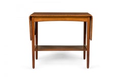 Hans Wegner für Andreas Tuck, dänischer Holz-Beistelltisch mit klappbaren Blättern