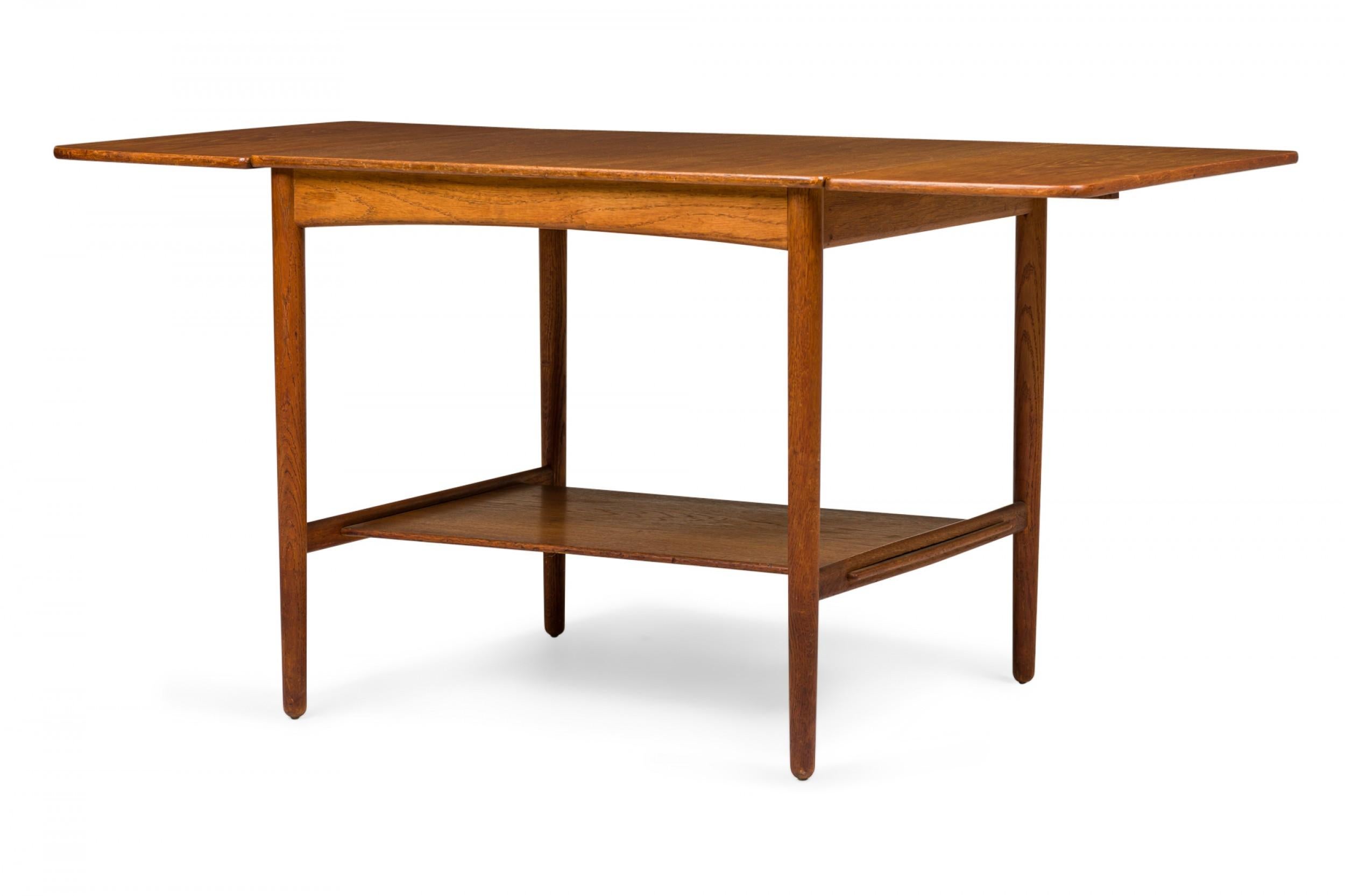 20th Century Hans Wegner for Andreas Tuck Danish Wooden Drop Leaf End / Side Table For Sale