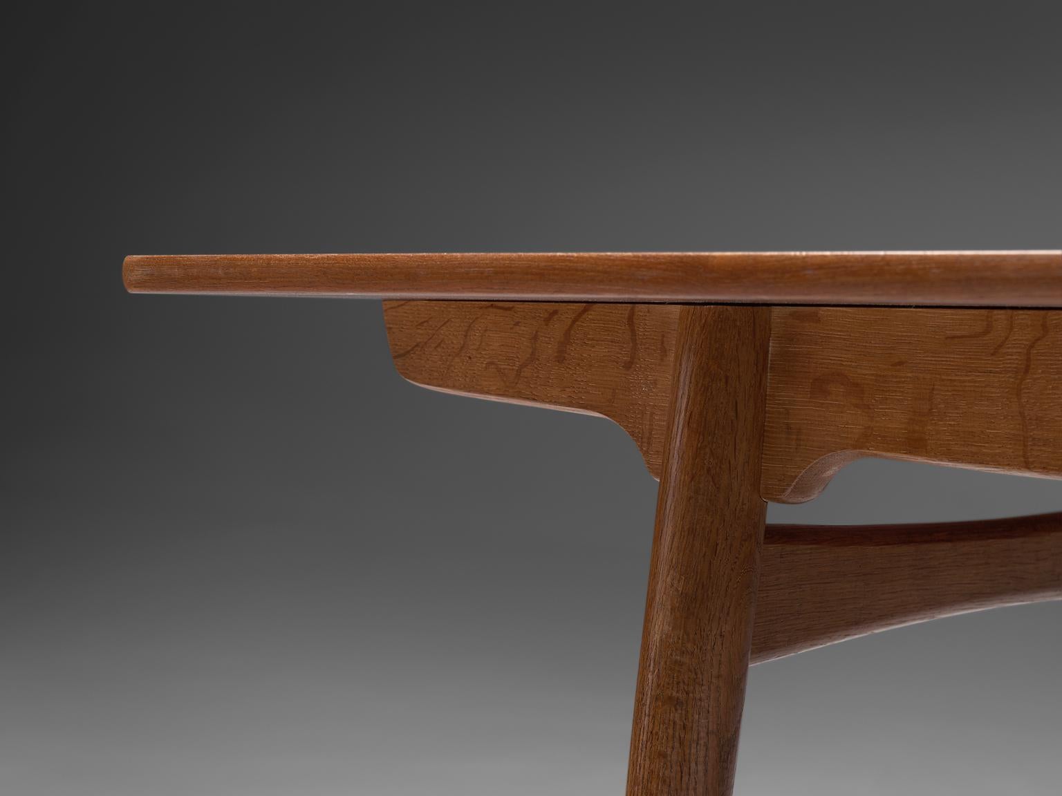 Mid-20th Century Hans Wegner for Andreas Tuck Extendable Table in Teak and Oak