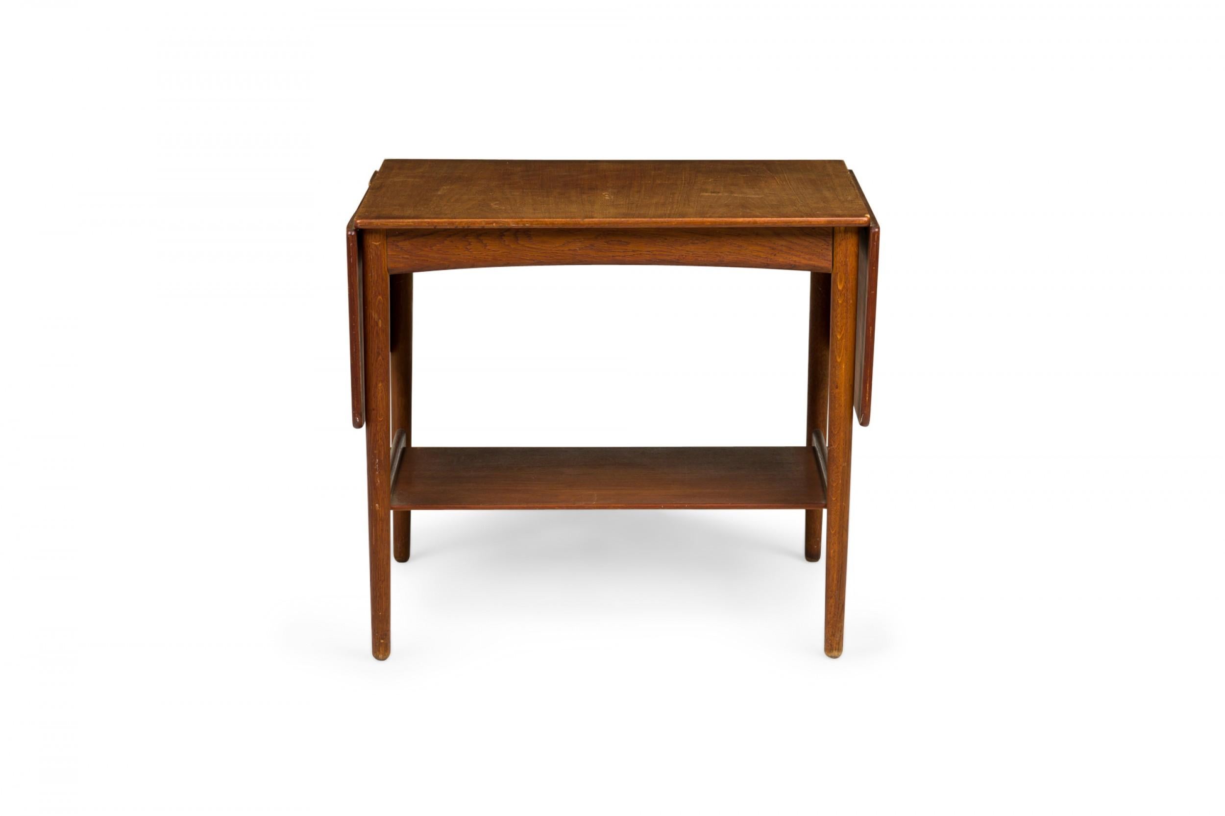 20th Century Hans Wegner for Andreas Tuck Mid-Century Wooden Drop Leaf End / Side Table For Sale