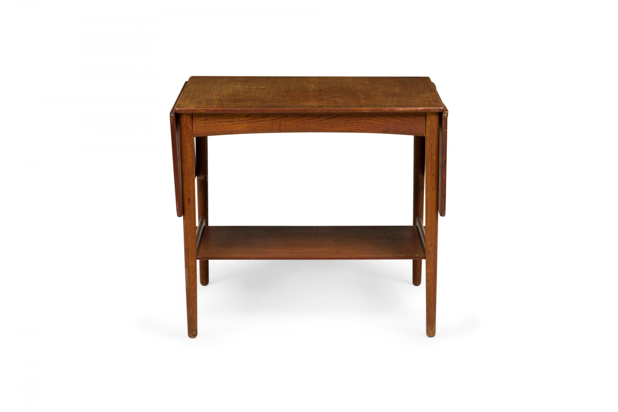 Hans Wegner for Andreas Tuck Mid-Century Wooden Drop Leaf End / Side Table