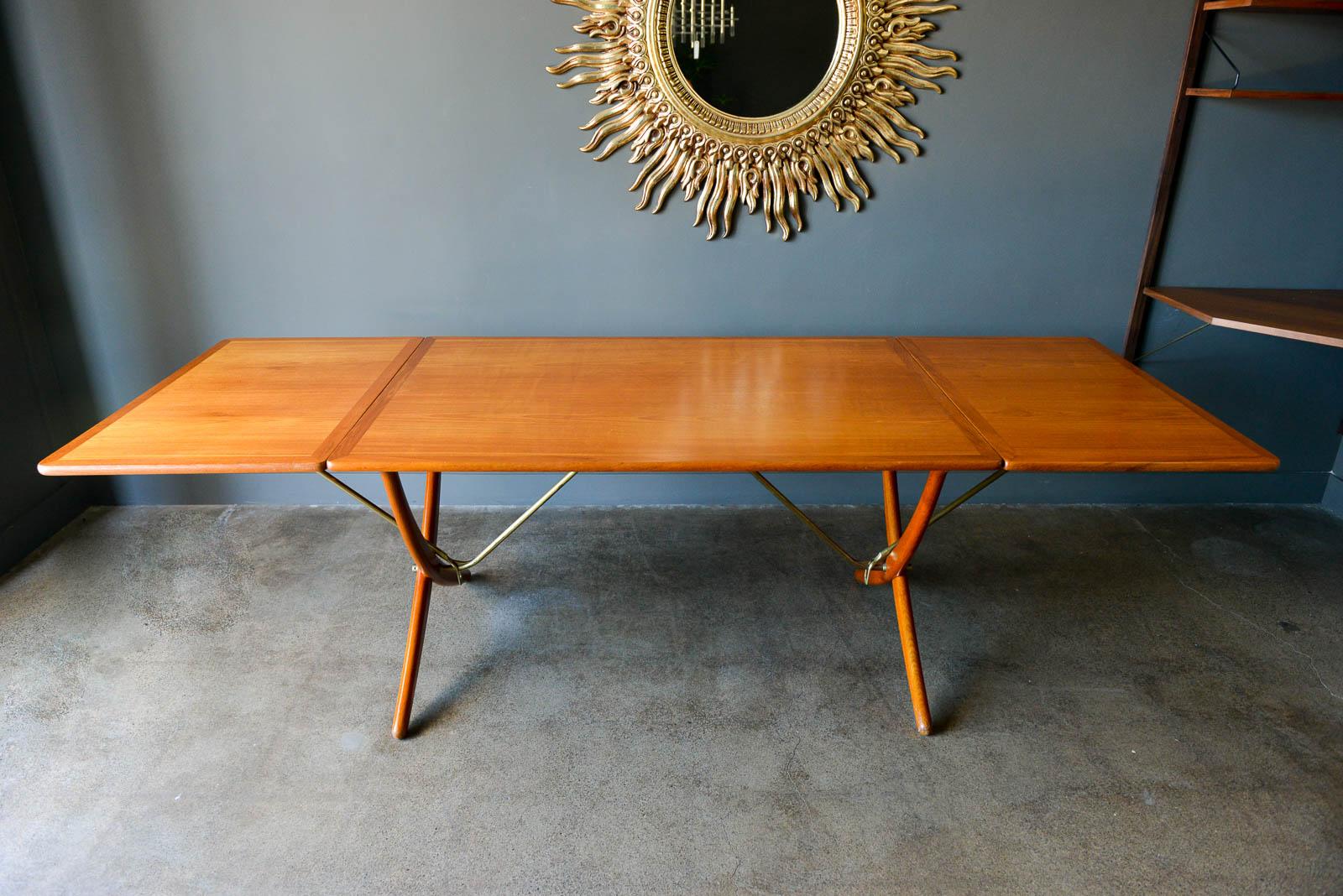 Scandinavian Modern Hans Wegner for Andreas Tuck Model AT-304 Dining Table, circa 1955