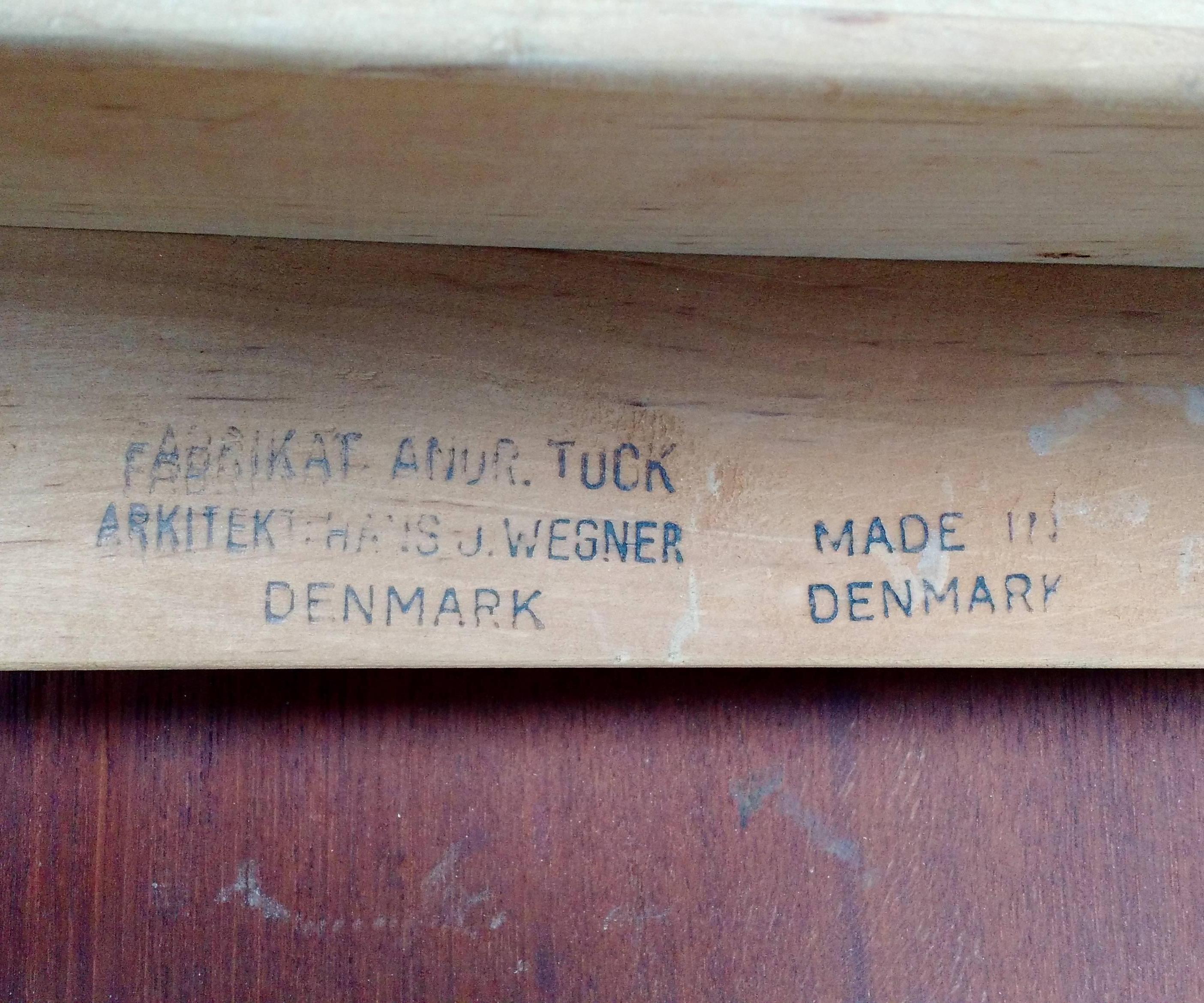 Hans Wegner für Andreas Tuck Teakholz-Esstisch Mod. AT-312, Dänemark (Mitte des 20. Jahrhunderts) im Angebot