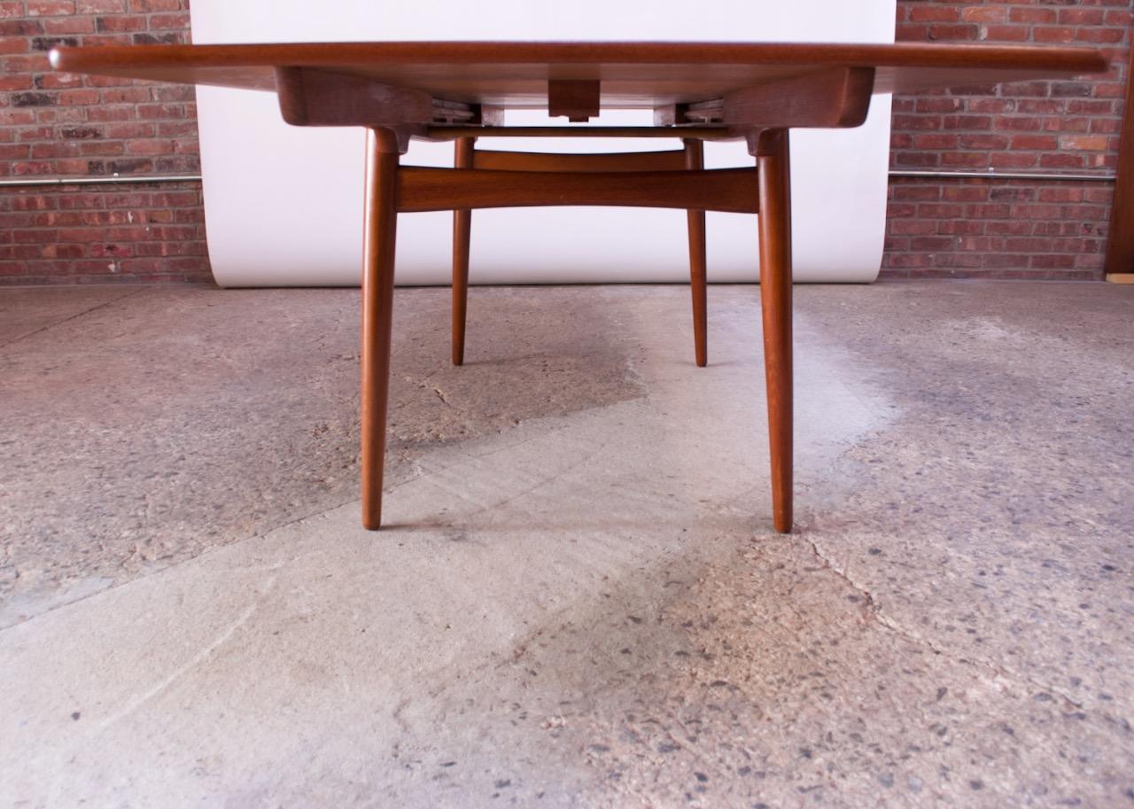 Hans Wegner for Andreas Tuck Teak Extension Dining Table In Good Condition In Brooklyn, NY