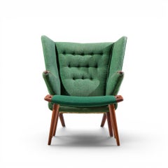 Hans Wegner für AP Stolen AP19 Mid Century Papa Bear Chair und Ottoman
