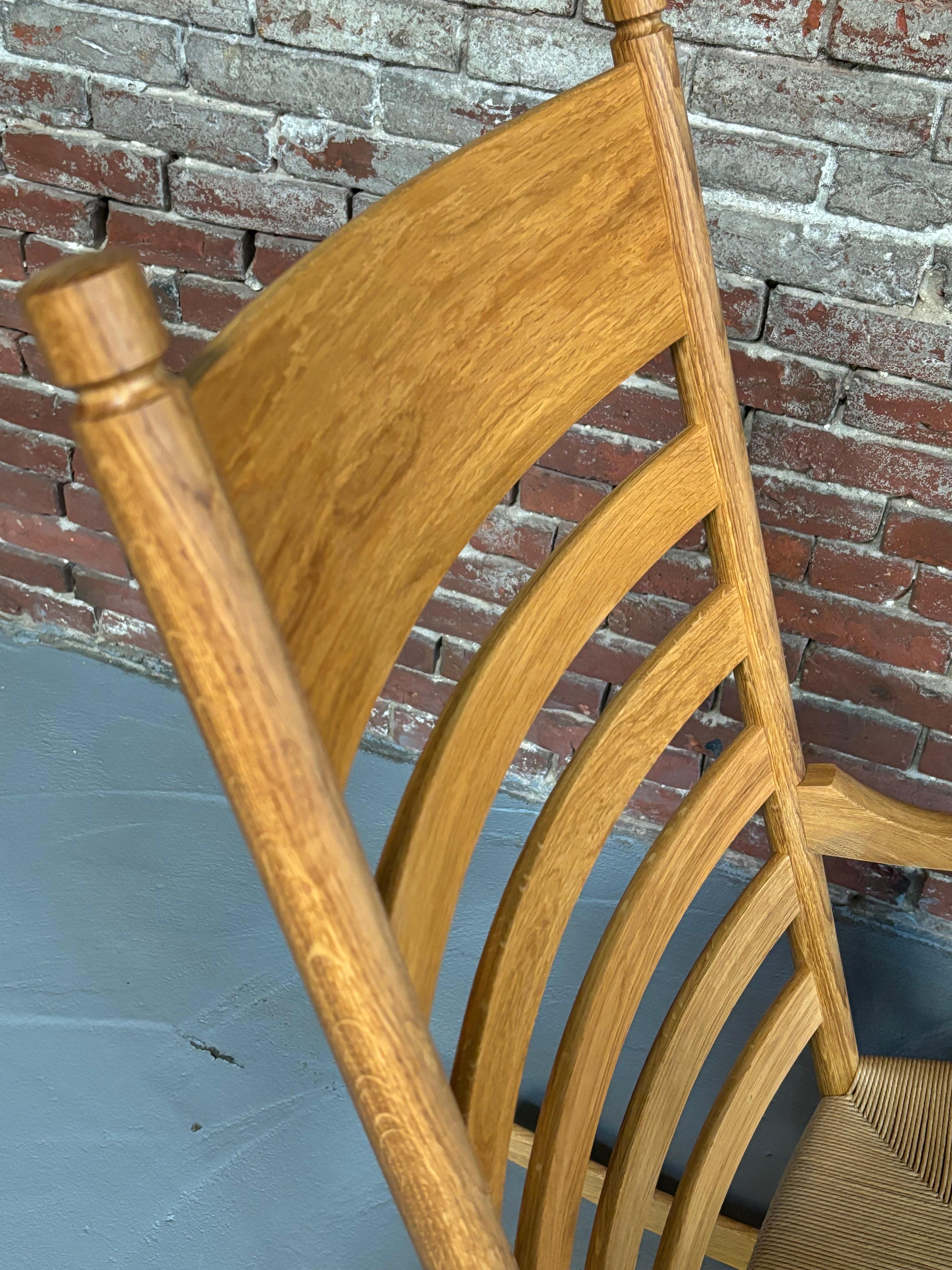 Leather Hans Wegner for Carl Hansen Rocker CH45