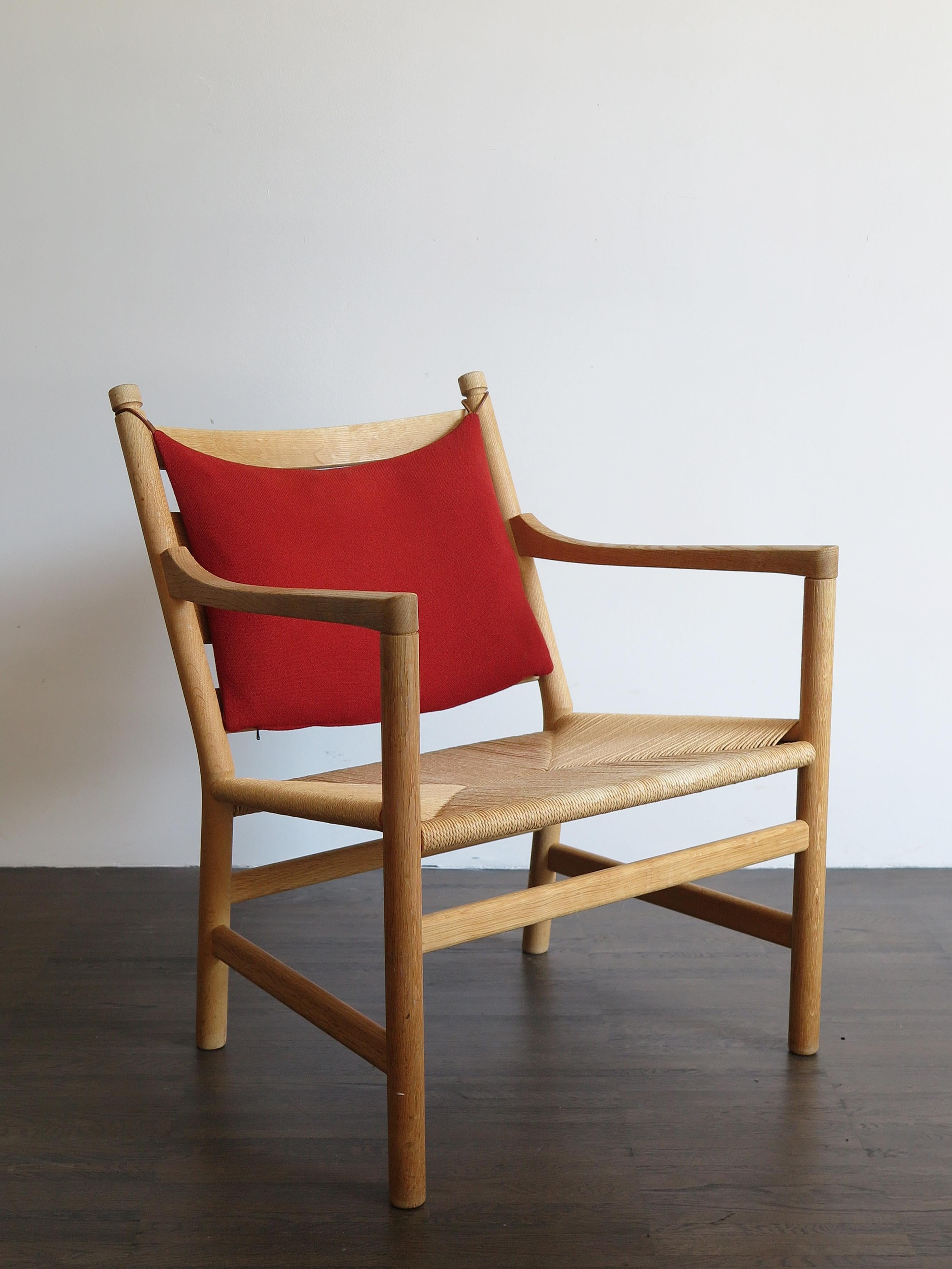 Hans Wegner for Carl Hansen Scandinavian Wood Armchair Model CH44, 1960s In Good Condition For Sale In Reggio Emilia, IT