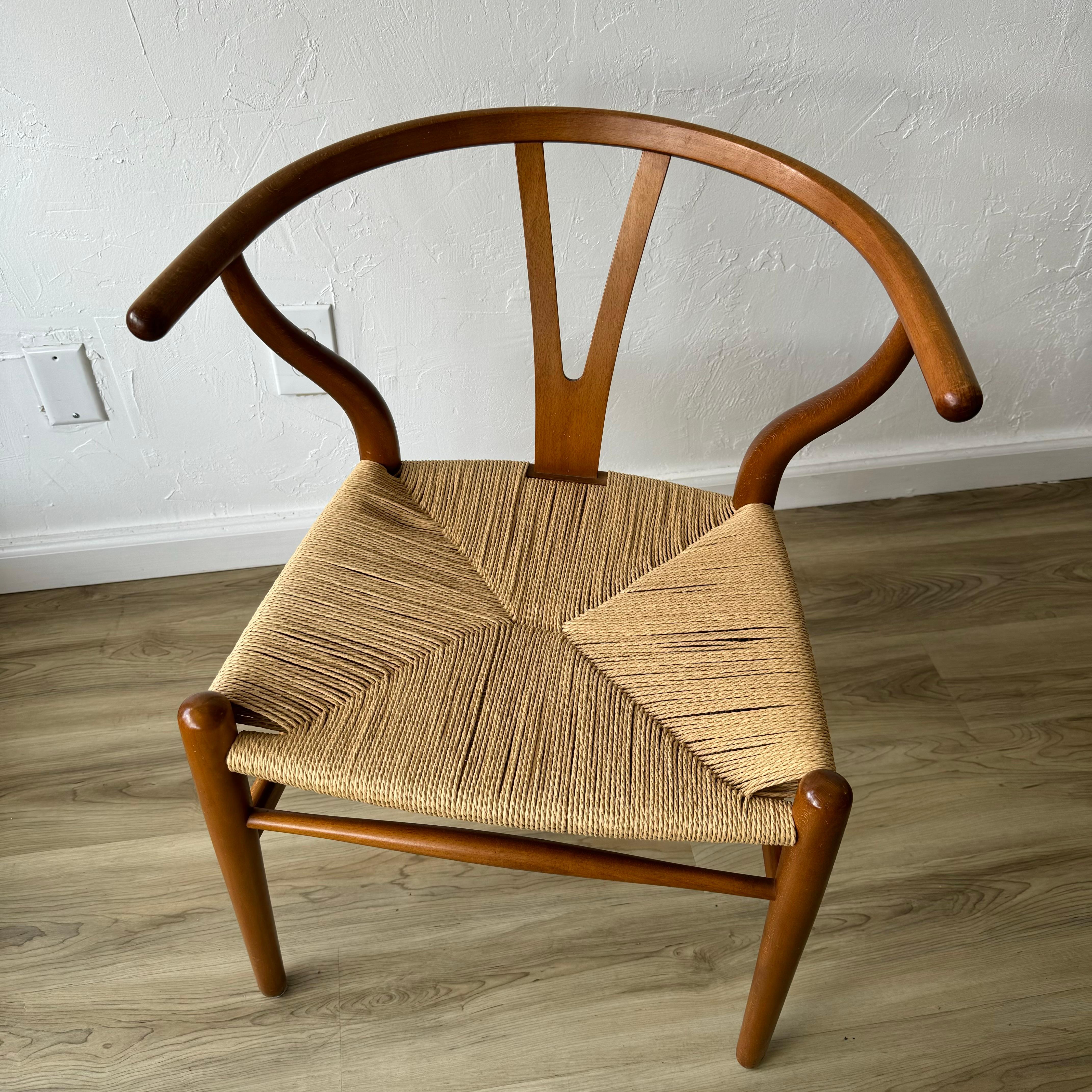 Danish Hans Wegner for Carl Hansen Wishbone Dining Chair For Sale