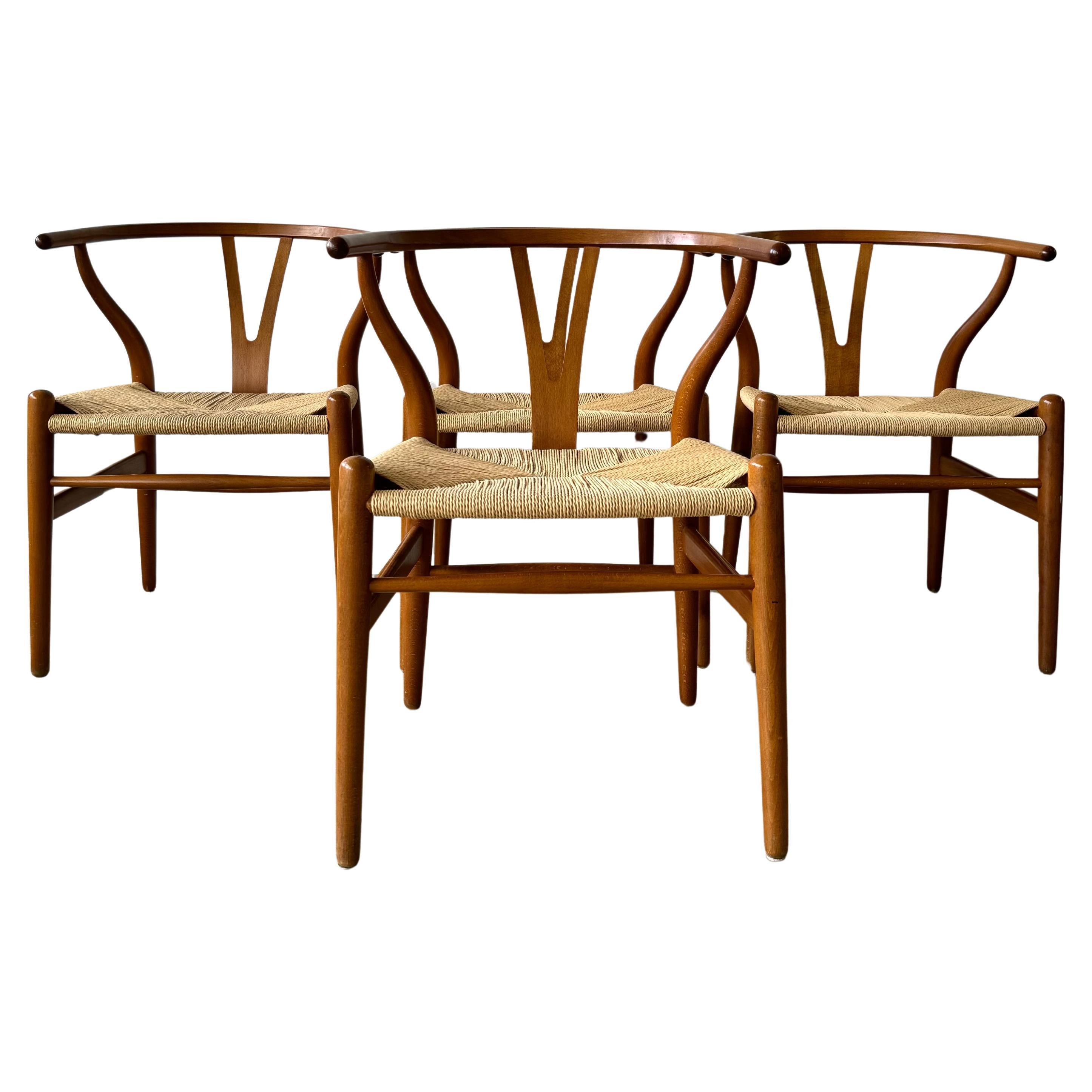 Hans Wegner für Carl Hansen Wishbone Esszimmerstuhl, Wishbone im Angebot