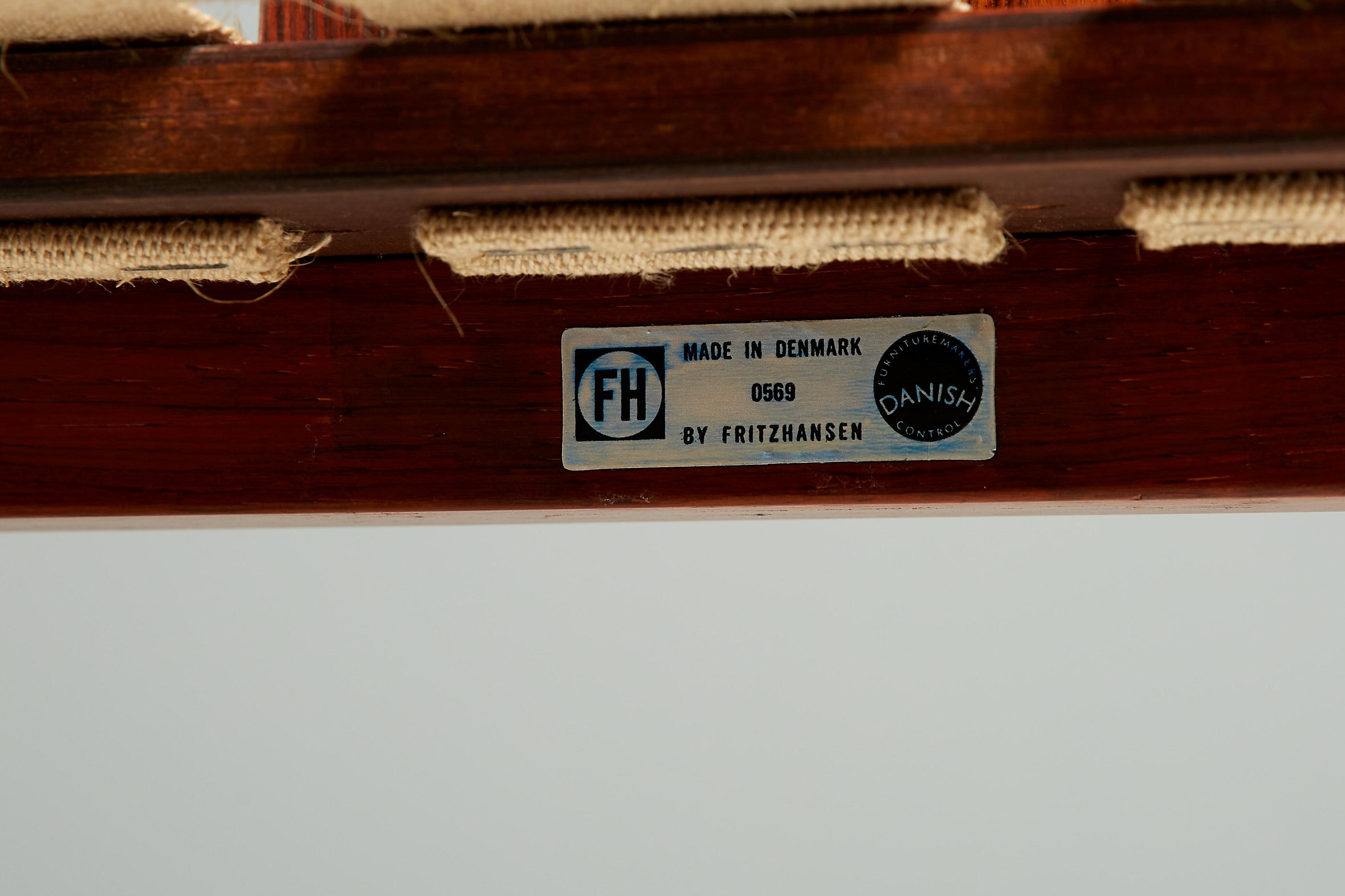 Silla China de palisandro Hans Wegner para Fritz Hansen, c1960s en venta 3